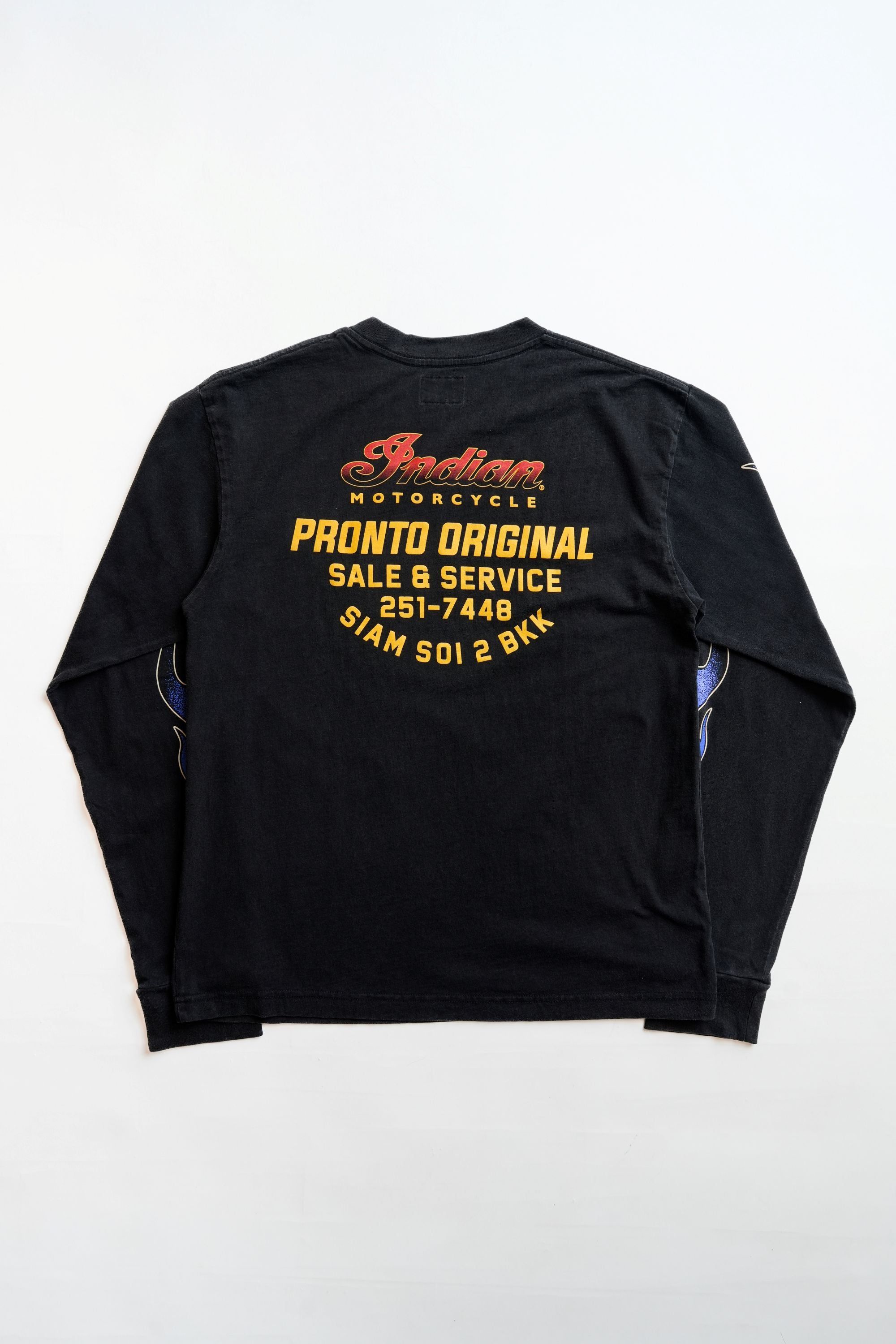 ORIGINAL INDIAN L/S TEE - WASHED BLACK