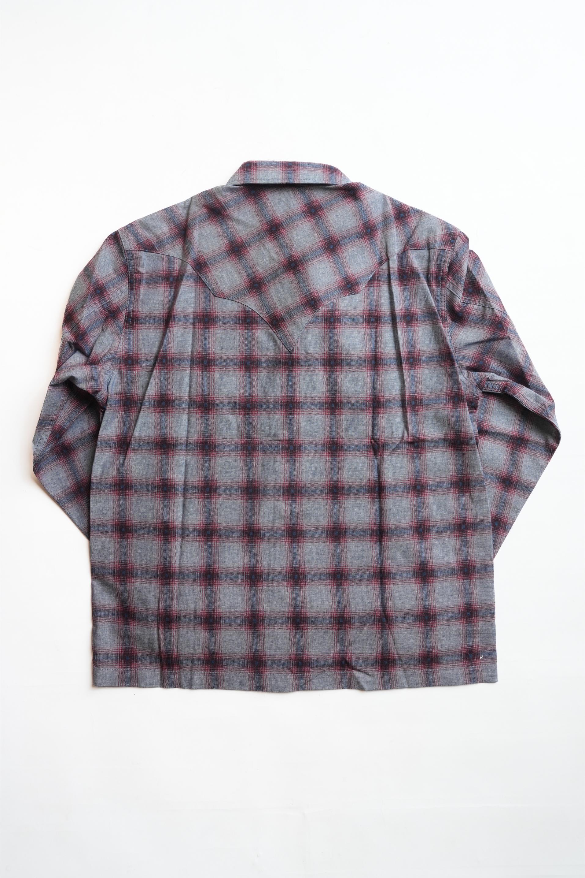 Mod Western Shirt - Printed Blue JP Chambray