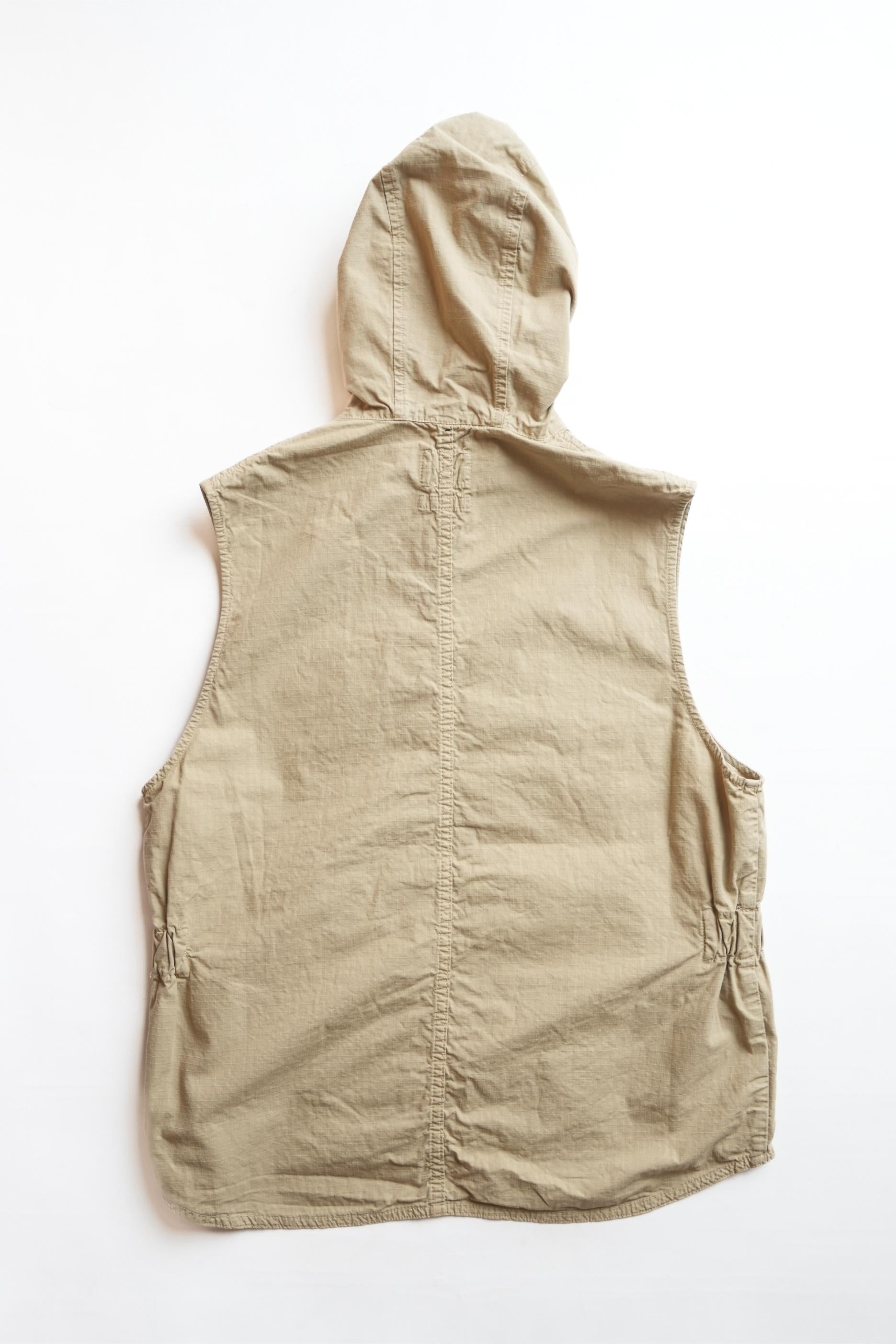 Field vest R.R.WORKWEAR x E.G. Ribstop - G.Dye Khaki