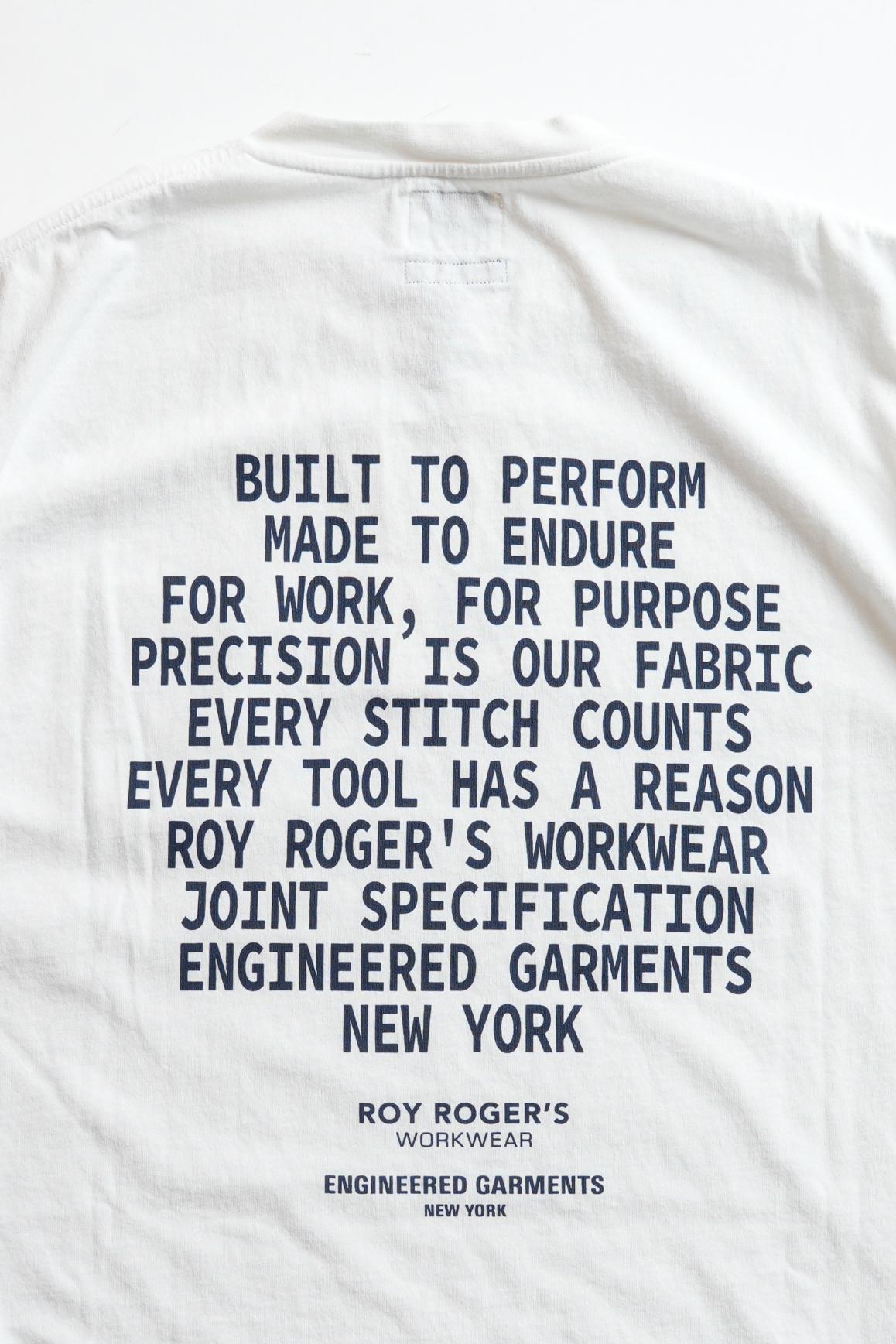 T-Shirt R.R.WORKWEAR x E.G. Jersey . - Off White