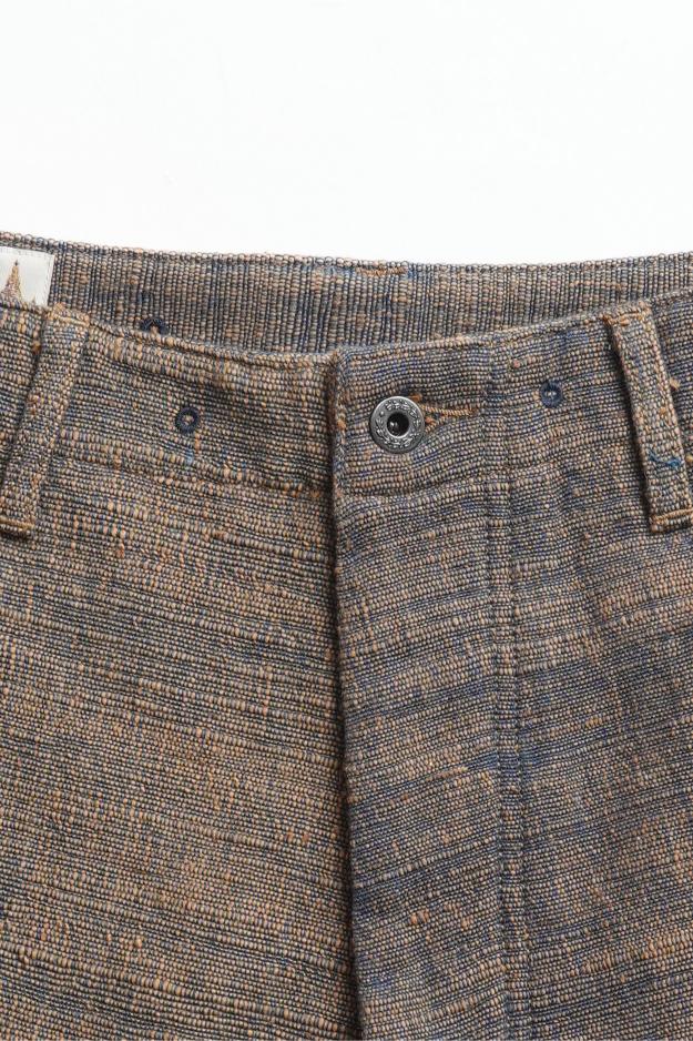 MASH UP P-43 SHORTS - NATURAL HANDLOOM