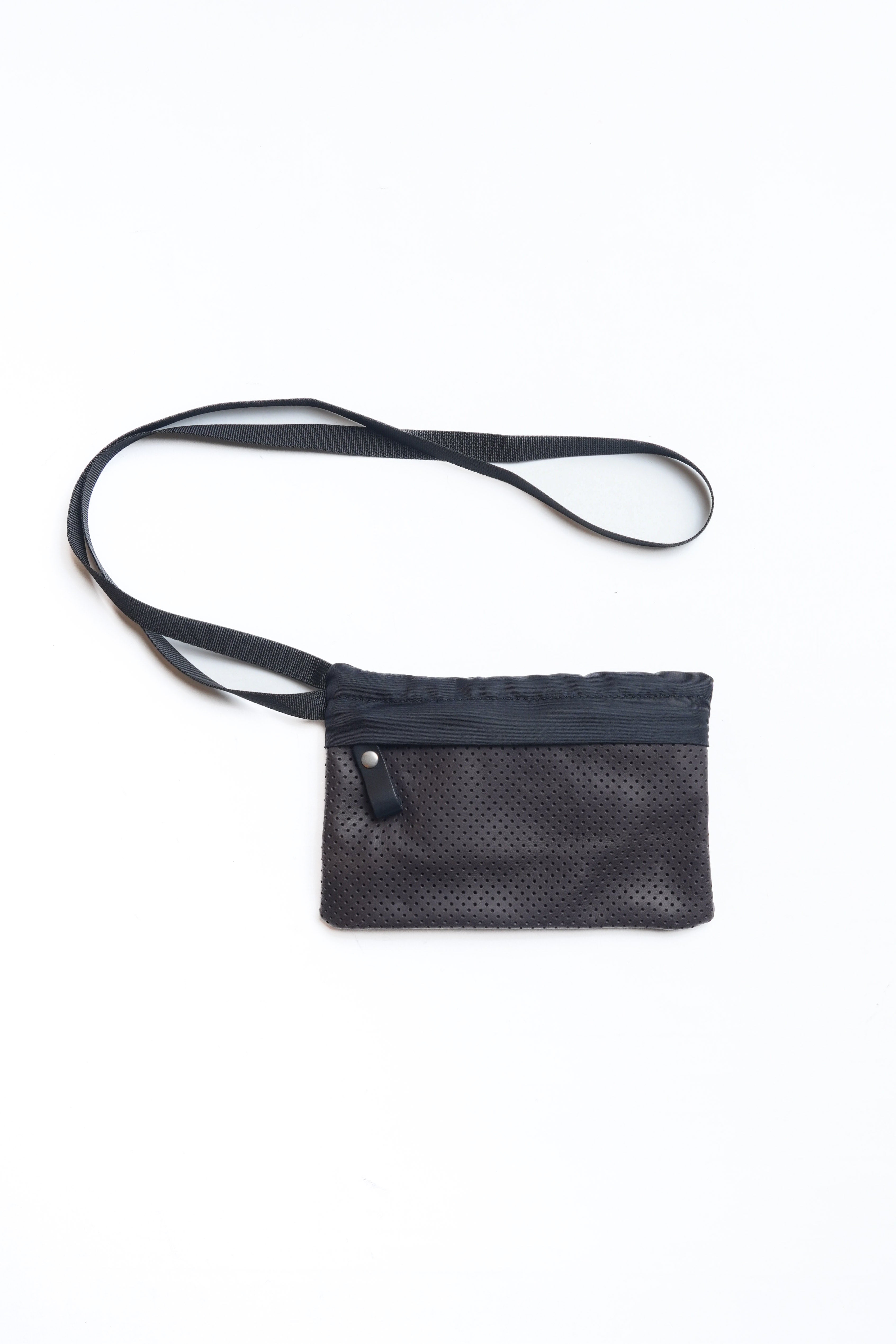 NECK TIE C - FLAT CORD - PERF BROWN/BLACK