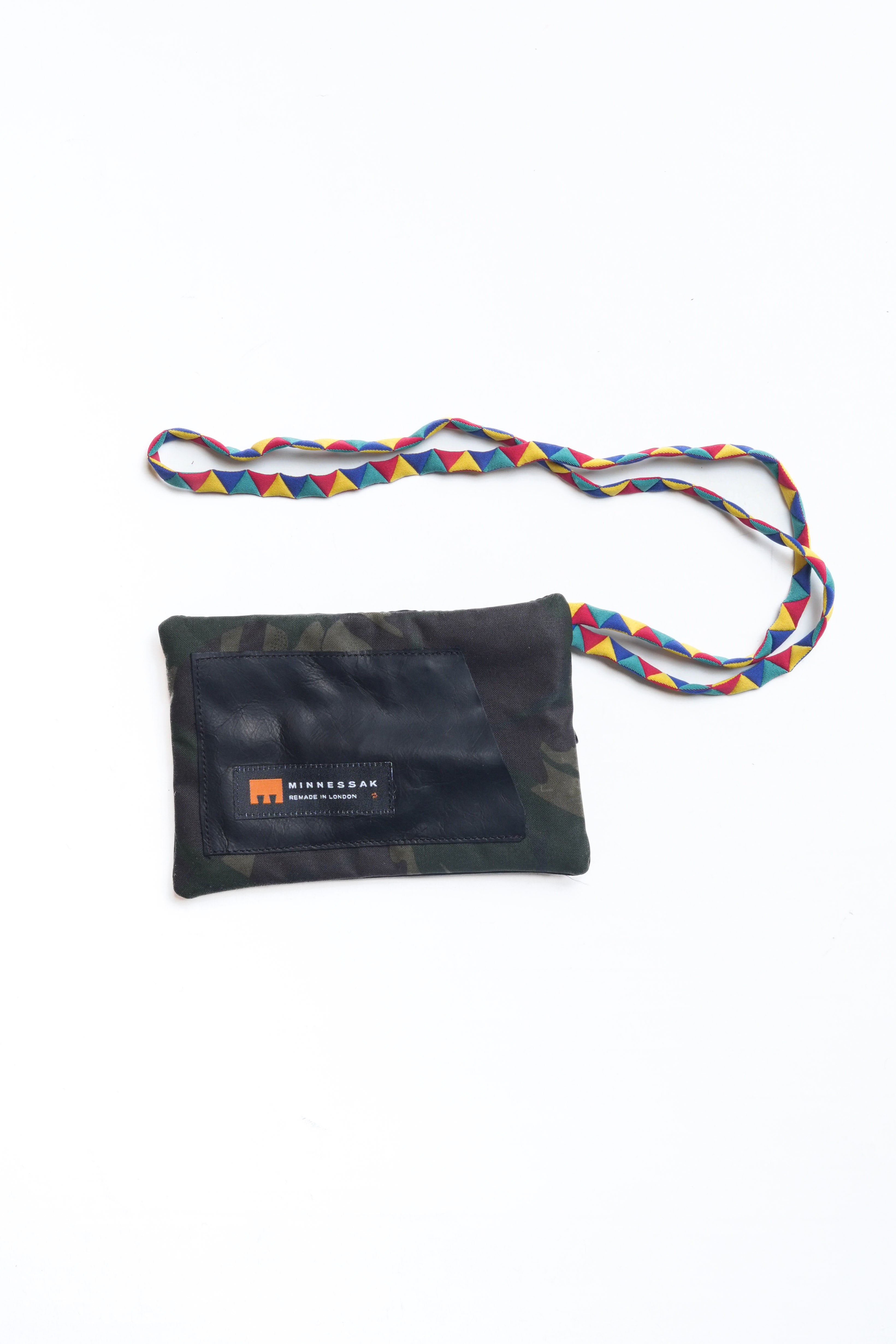 NECK TIE C - FLAT CORD - BLACK/CAMO
