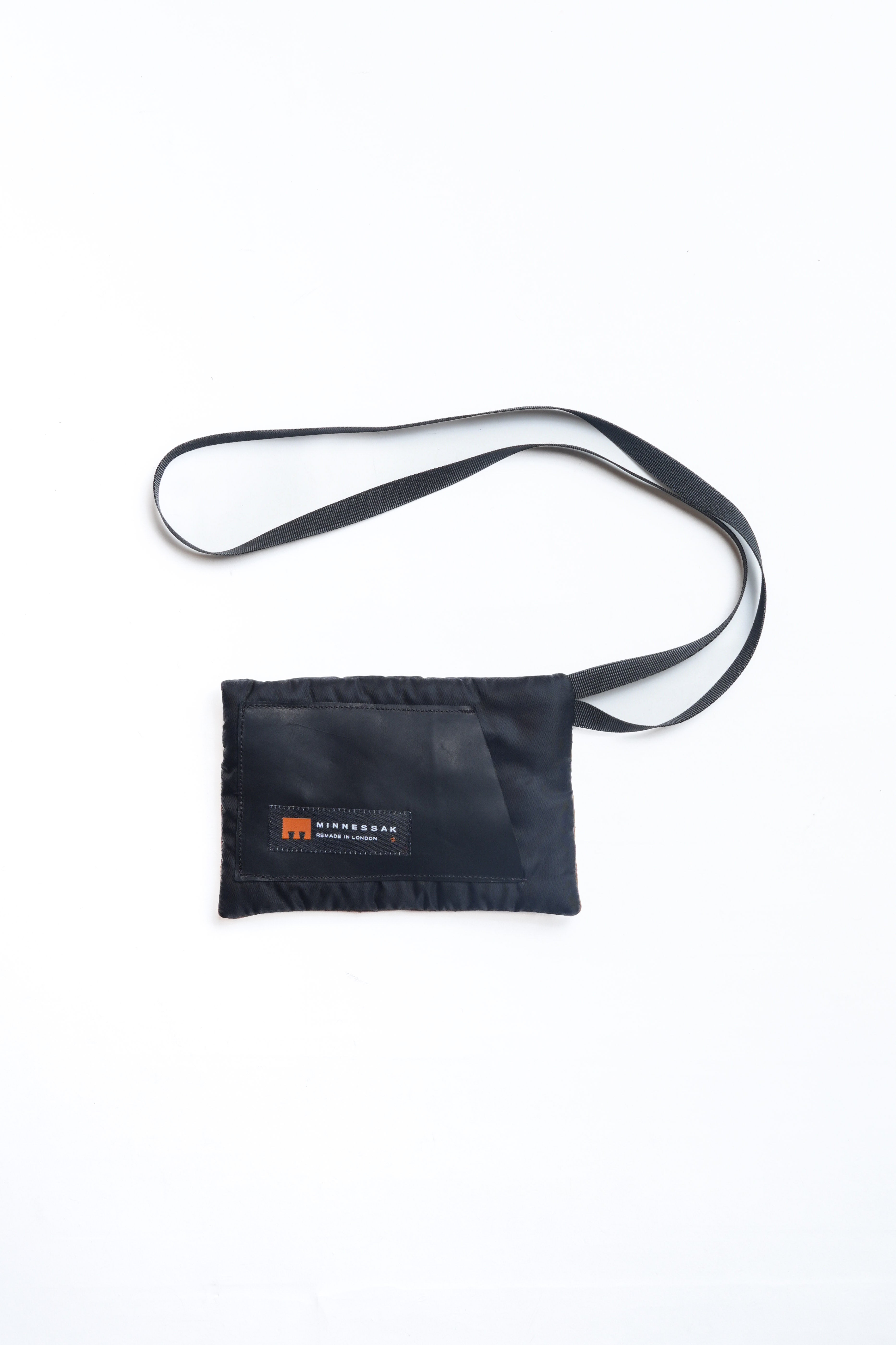 NECK TIE C - FLAT CORD - SUEDE BROWN/BLACK