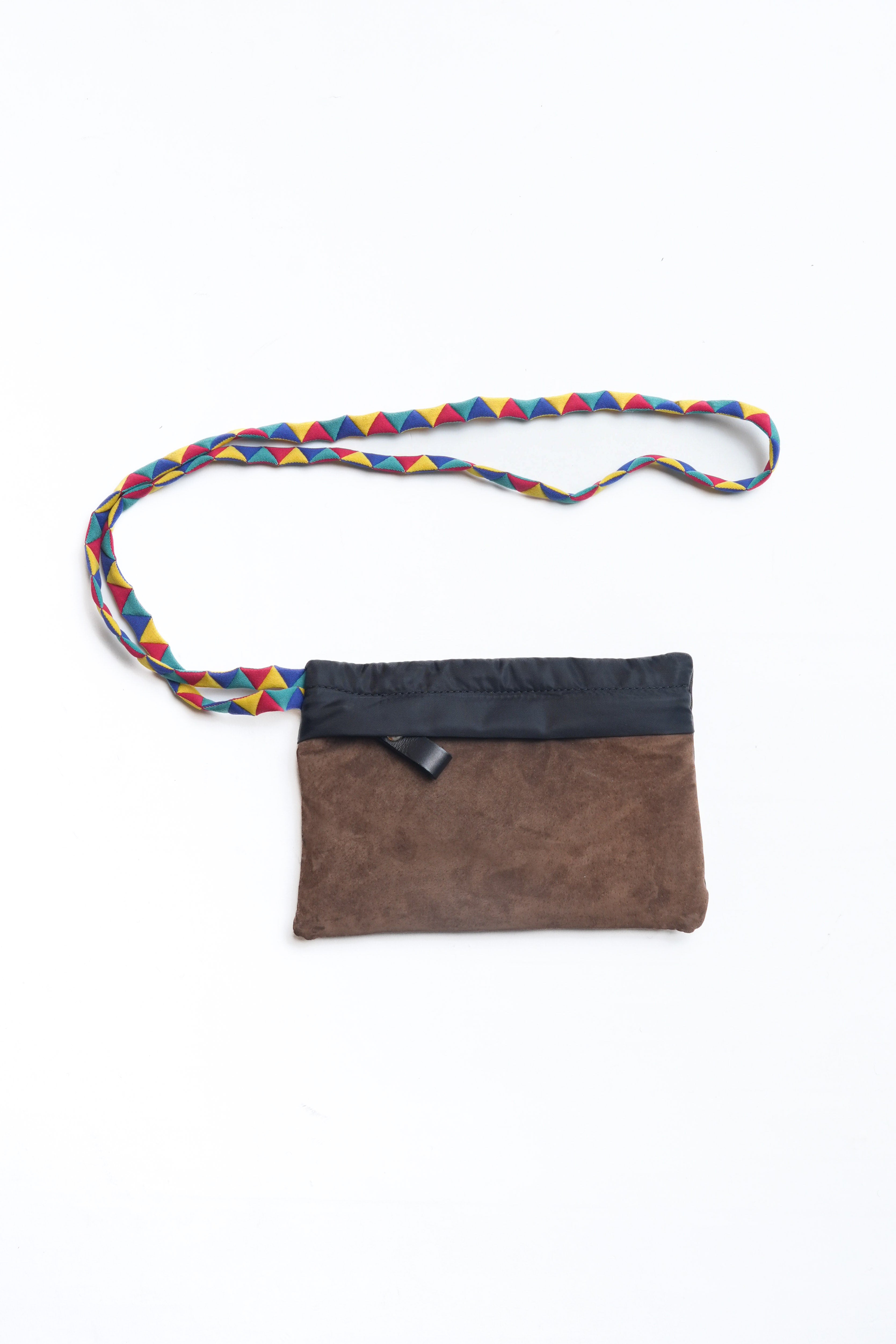 NECK TIE C - ELASTIC CORD - SUEDE BROWN/CAMO