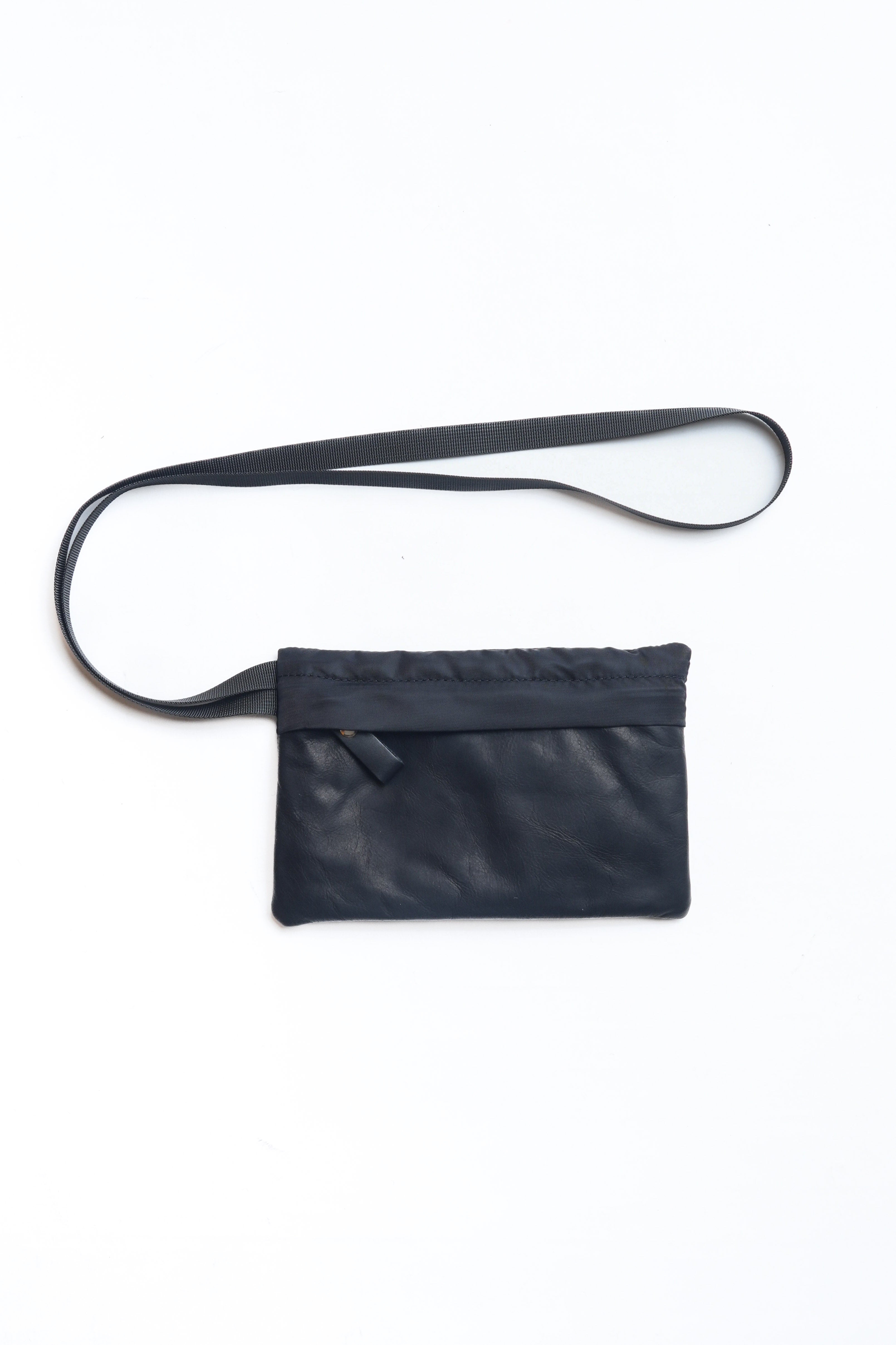 NECK TIE C - FLAT CORD - BLACK/BLACK