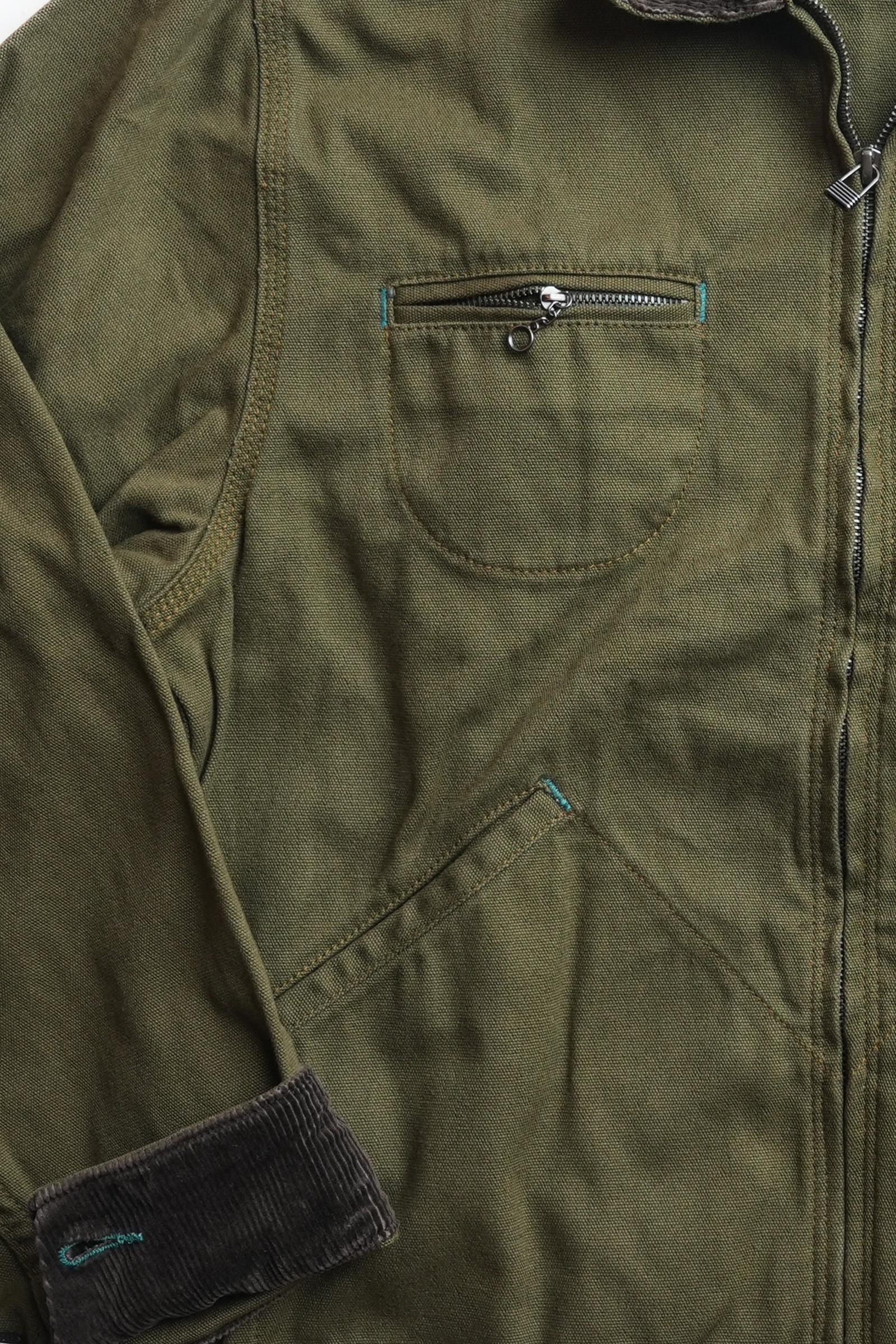 BARN JACKET - Olive Canvas