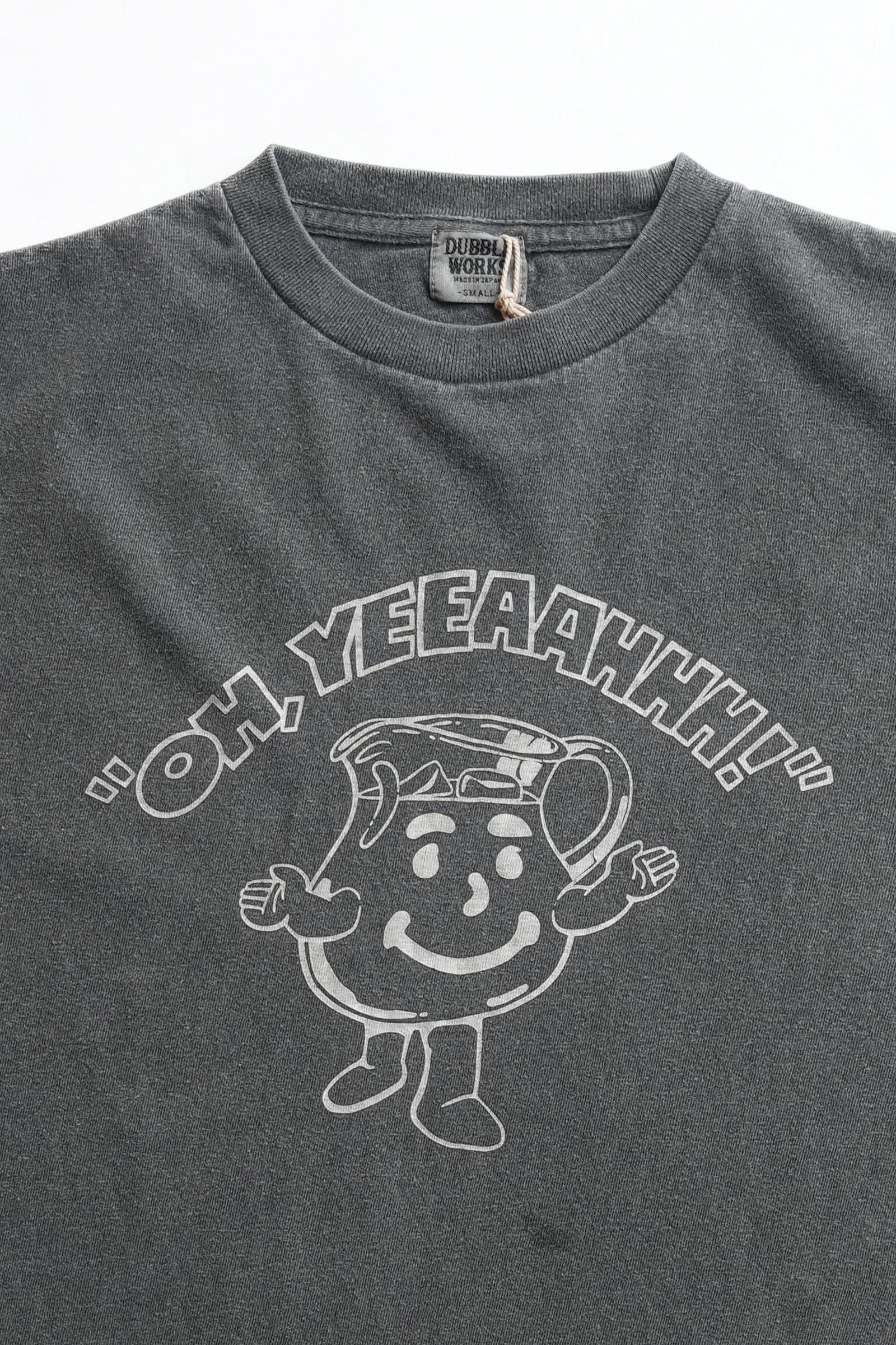 33005PD-03 5.4OZ PRINTED TEE "OH,YEEAAHHH!" PIGMENT DYE - PD.BLACK
