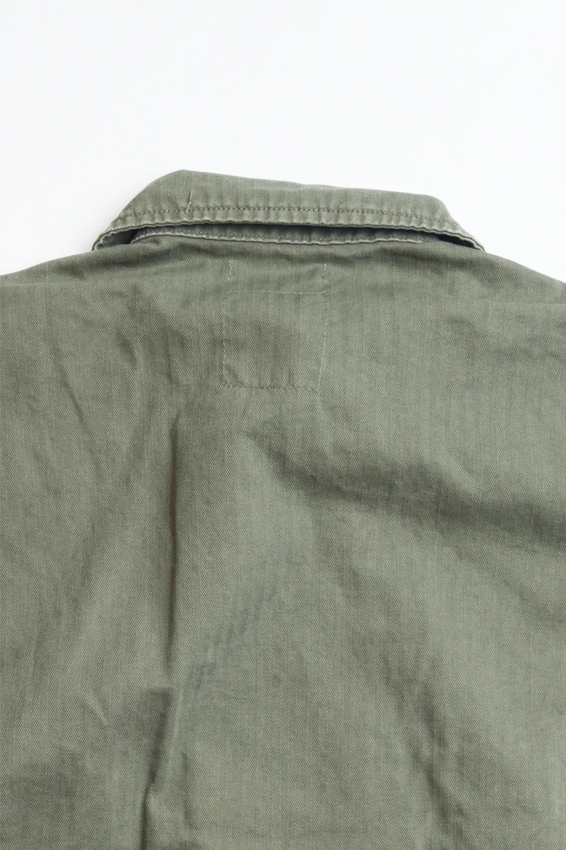 COTTON HBT P-44 USMC JACKET WITH PATCHWORK - GREEN