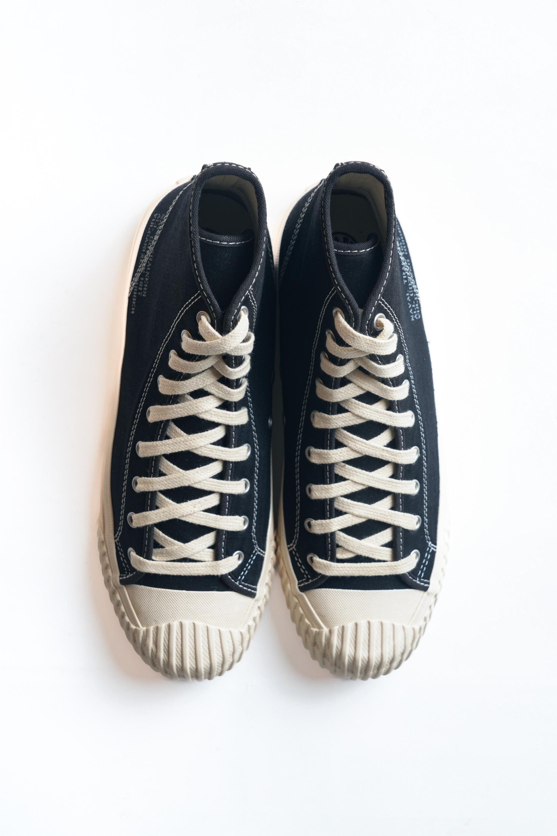 NAVAL TRAINERS HI TOP - BLACK HBT