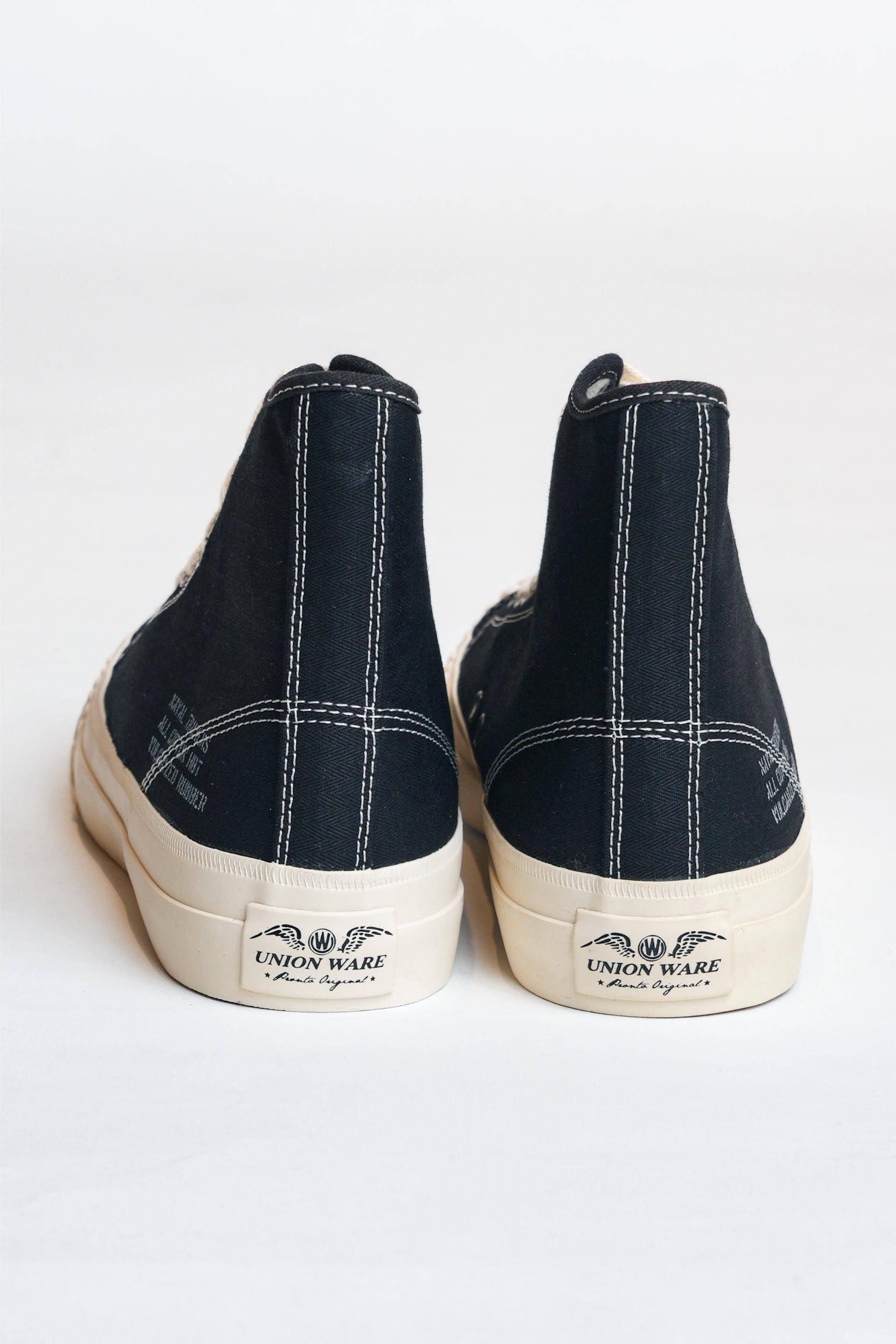 NAVAL TRAINERS HI TOP - BLACK HBT