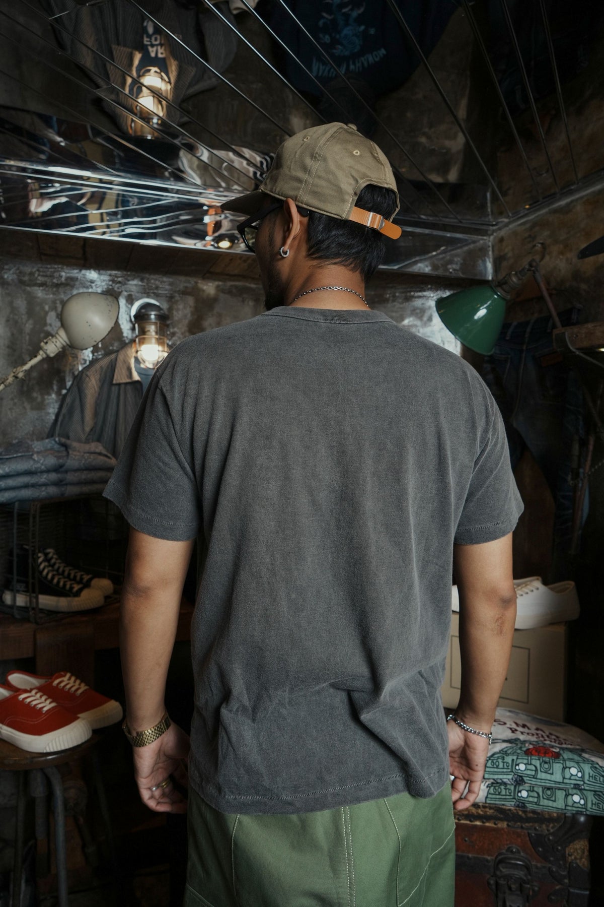 DAILY POCKET TEE S/S - Washed Black