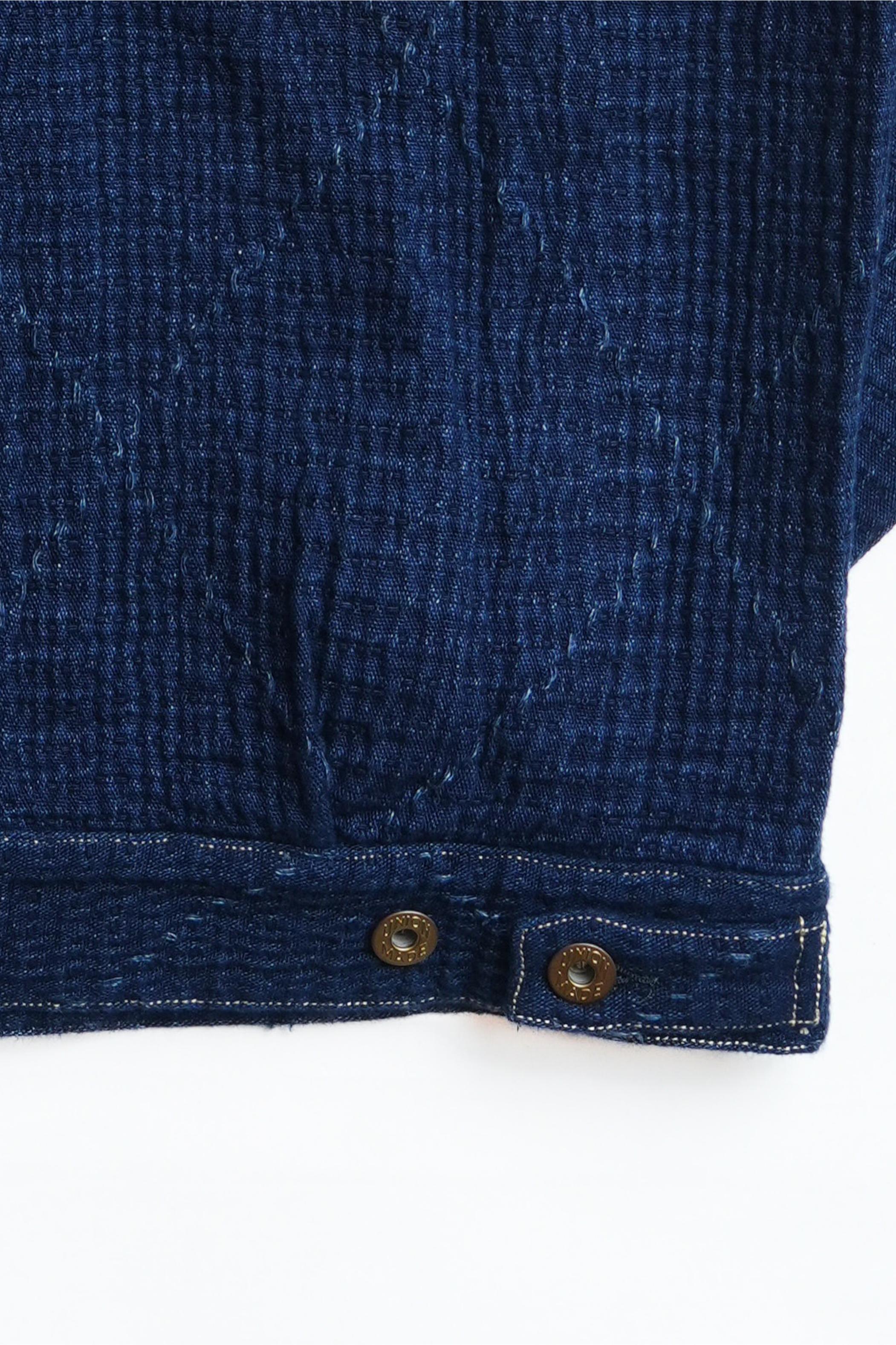 Heavy Sashiko Classic Type-2 Dark Jacket - INDIGO