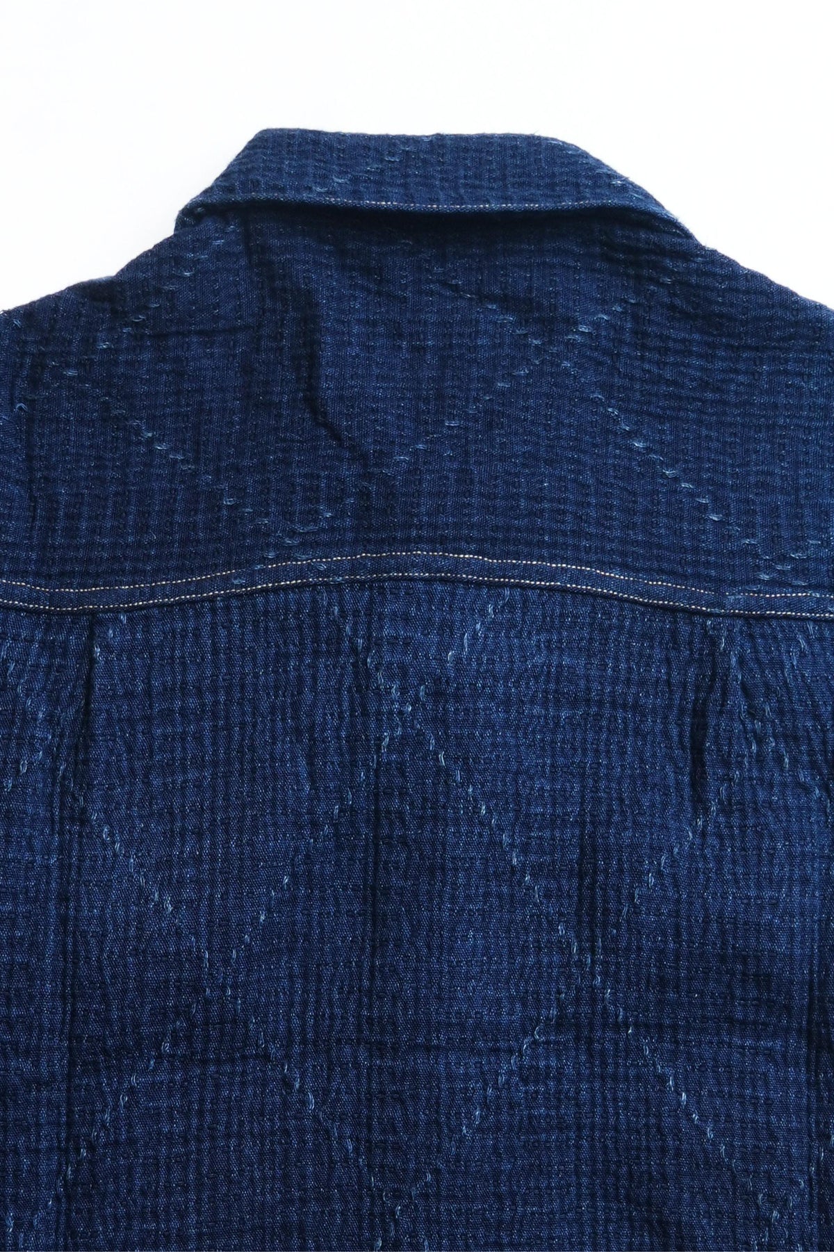 Heavy Sashiko Classic Type-2 Dark Jacket - INDIGO