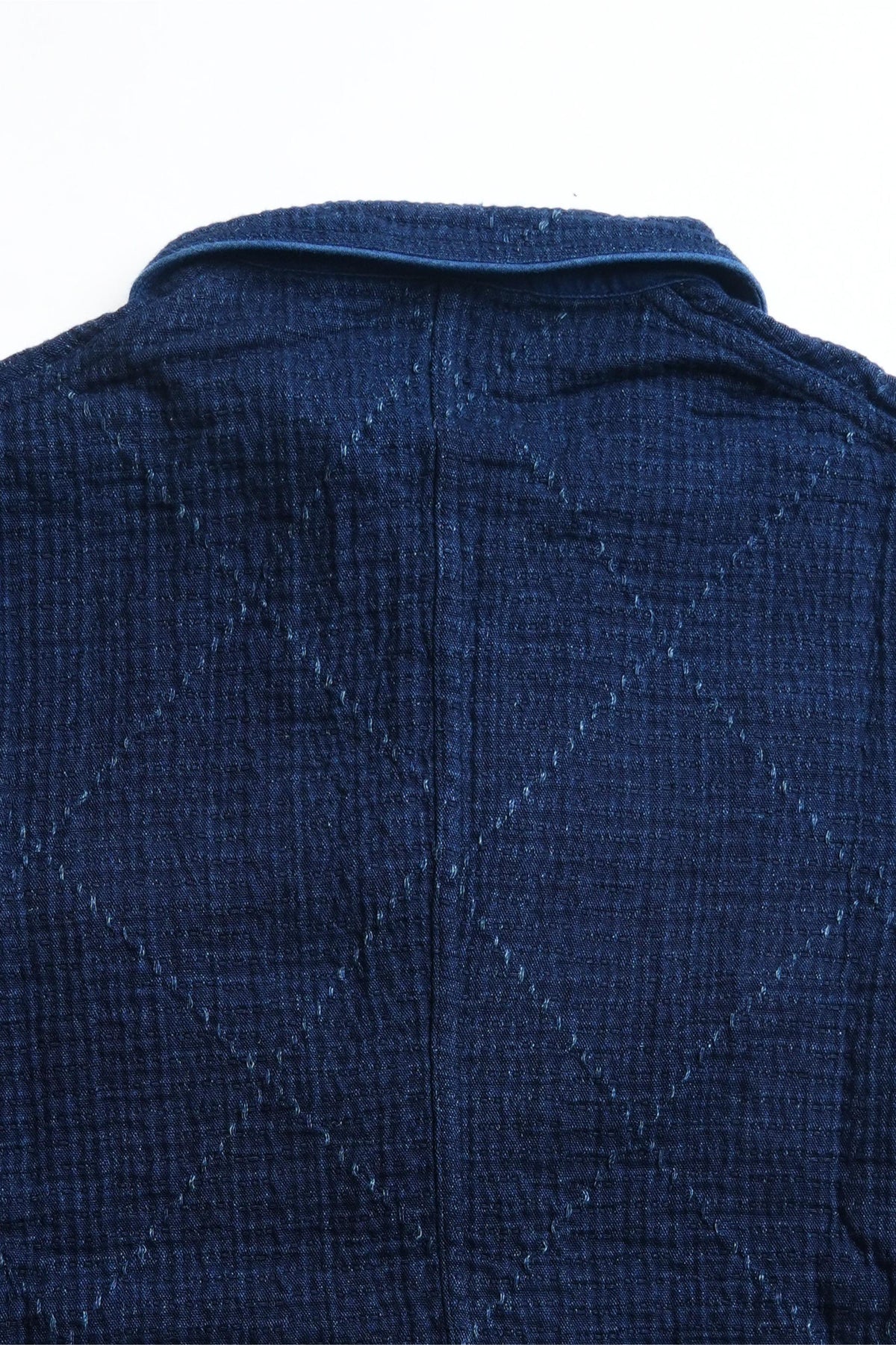 Heavy Sashiko Classic French Dark Jacket - INDIGO