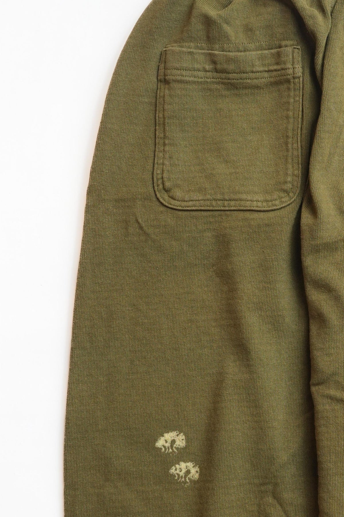 DOODLE BALLOON PANT - MUSTARD GREEN