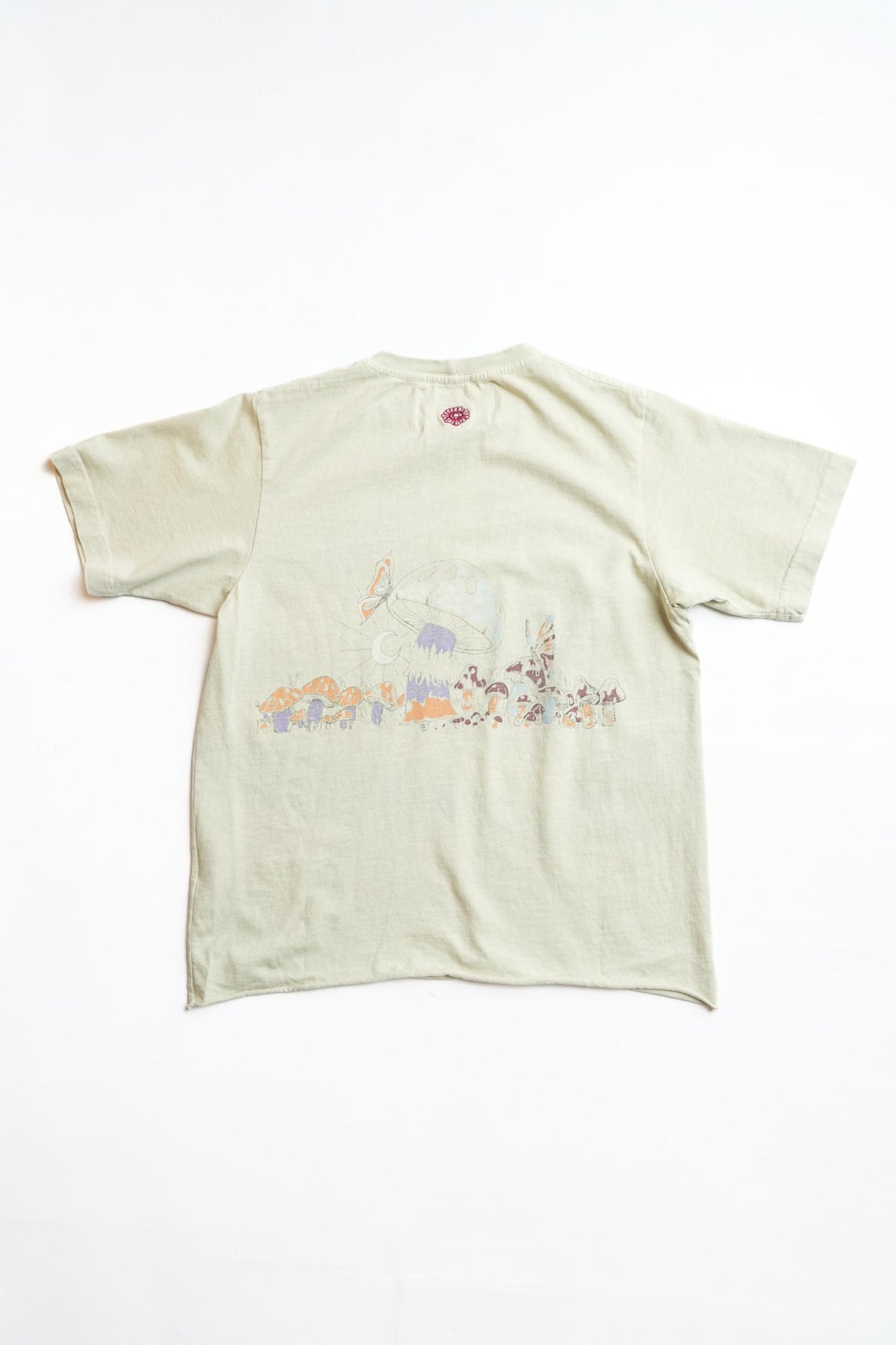 SHROOMIE RAW HEM TEE - KIWI