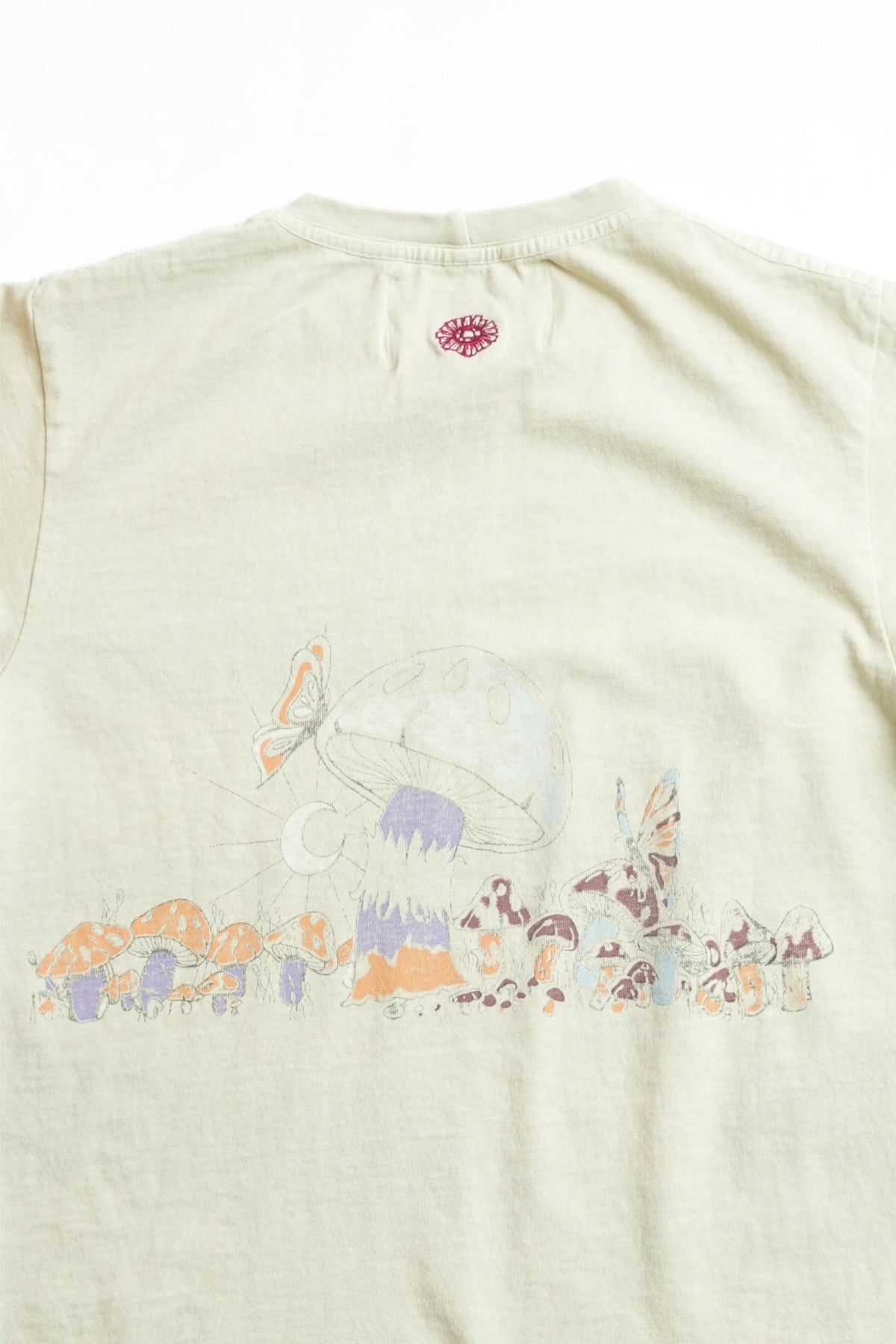 SHROOMIE RAW HEM TEE - KIWI