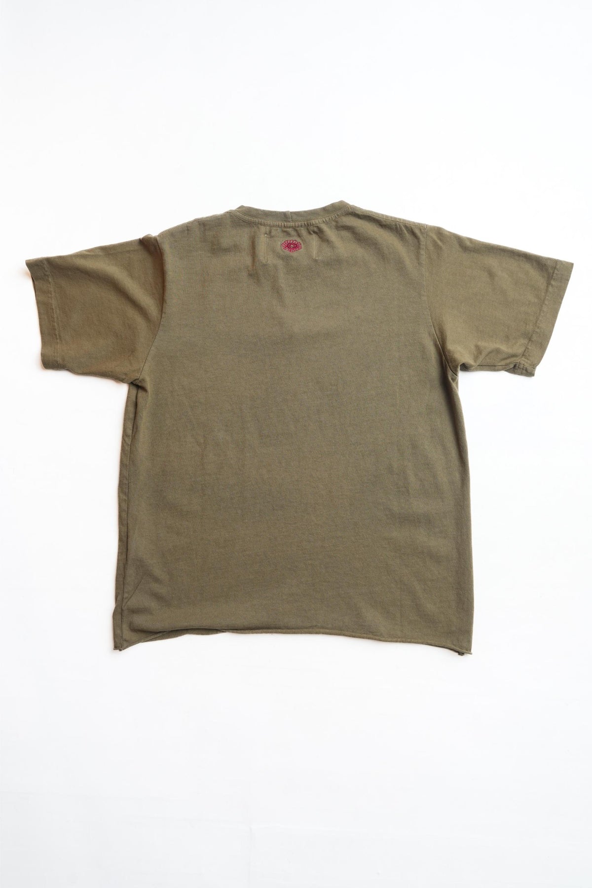 ON THE FARM RAW HEM TEE - SWAMP