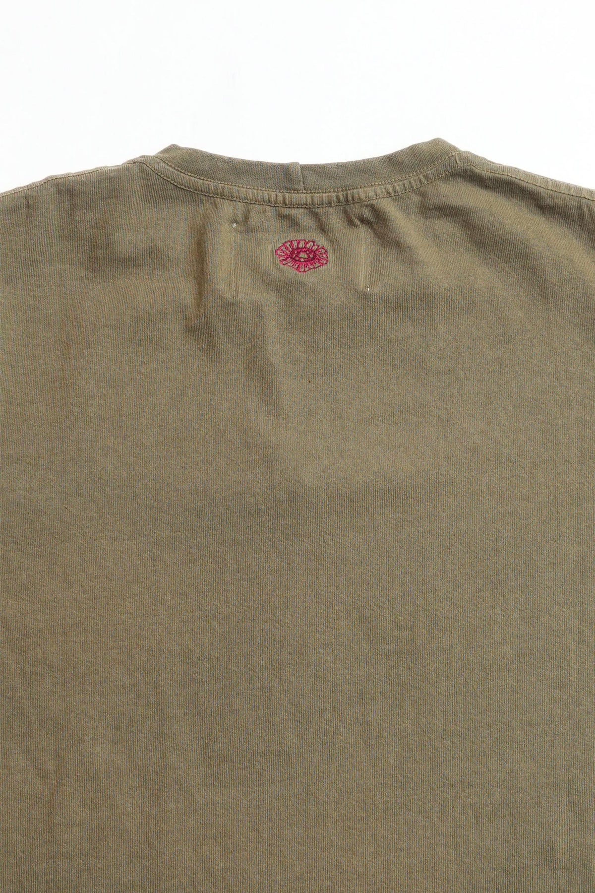 ON THE FARM RAW HEM TEE - SWAMP