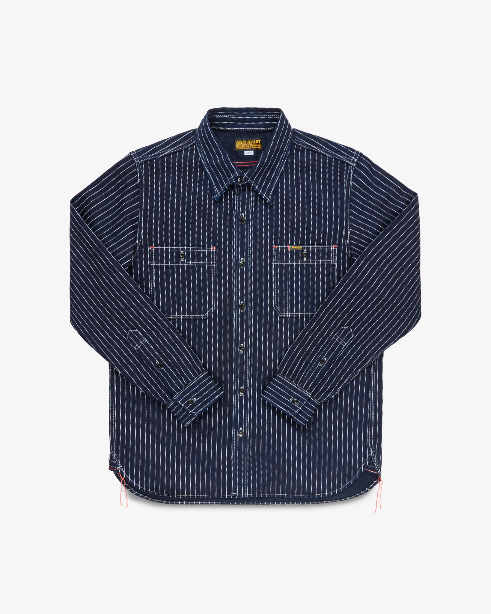 IHSH-266-IND 12oz Wabash Work Shirt - INDIGO