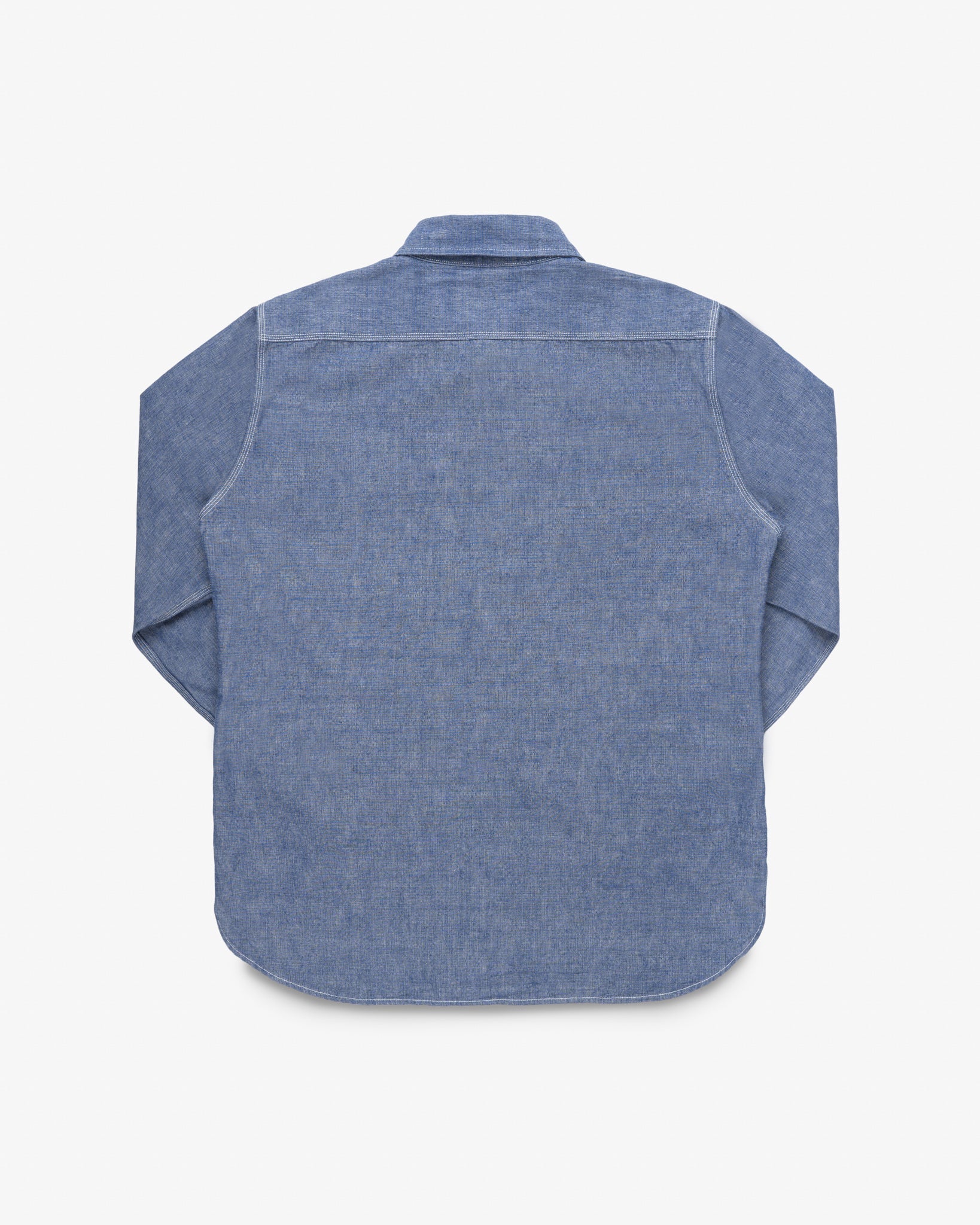 IHSH-21-IND 10OZ SELVEDGE CHAMBRAY WORK SHIRT - BLUE
