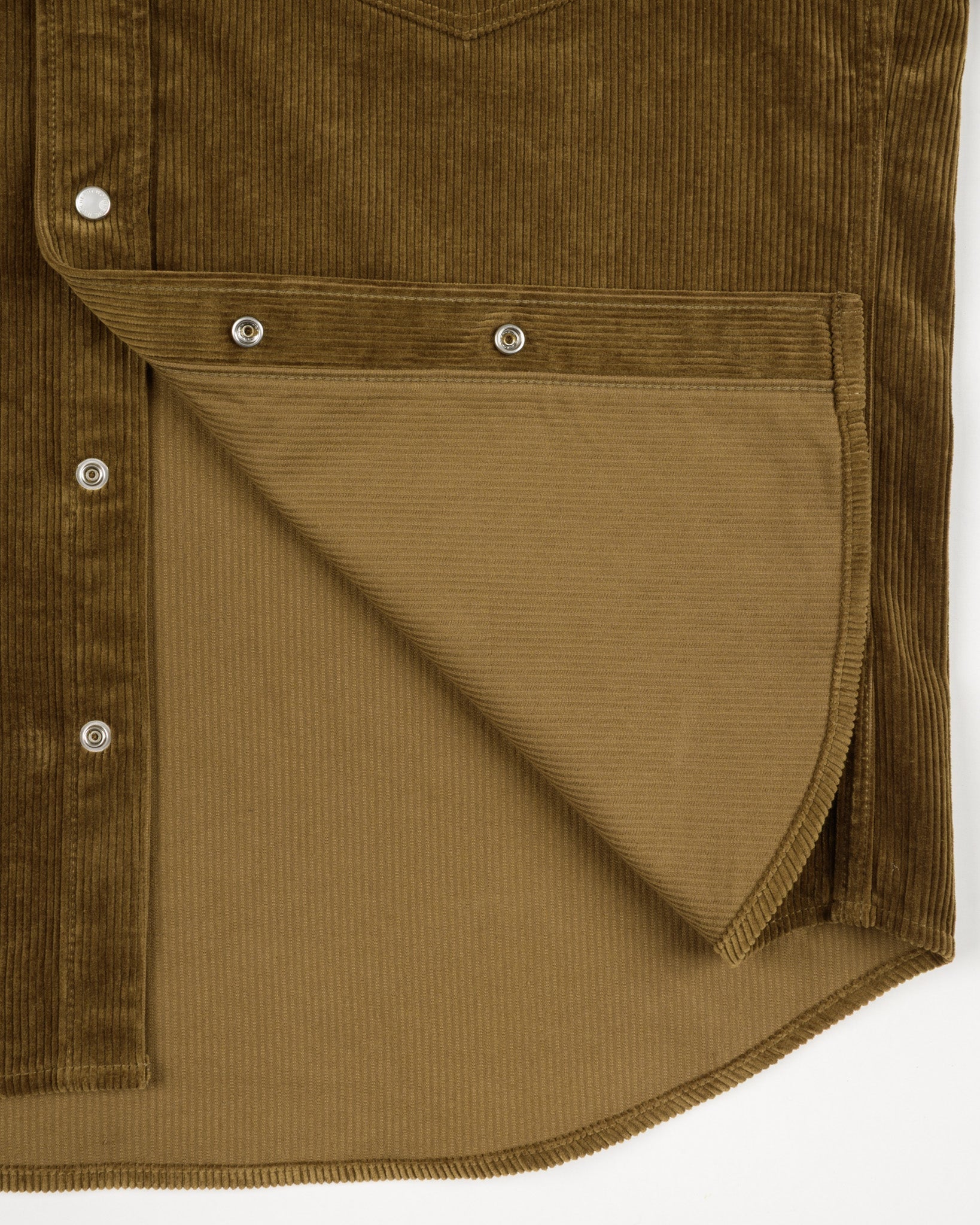 IHSH-398-CAM 11oz CORDUROY WESTERN SHIRT - CAMEL