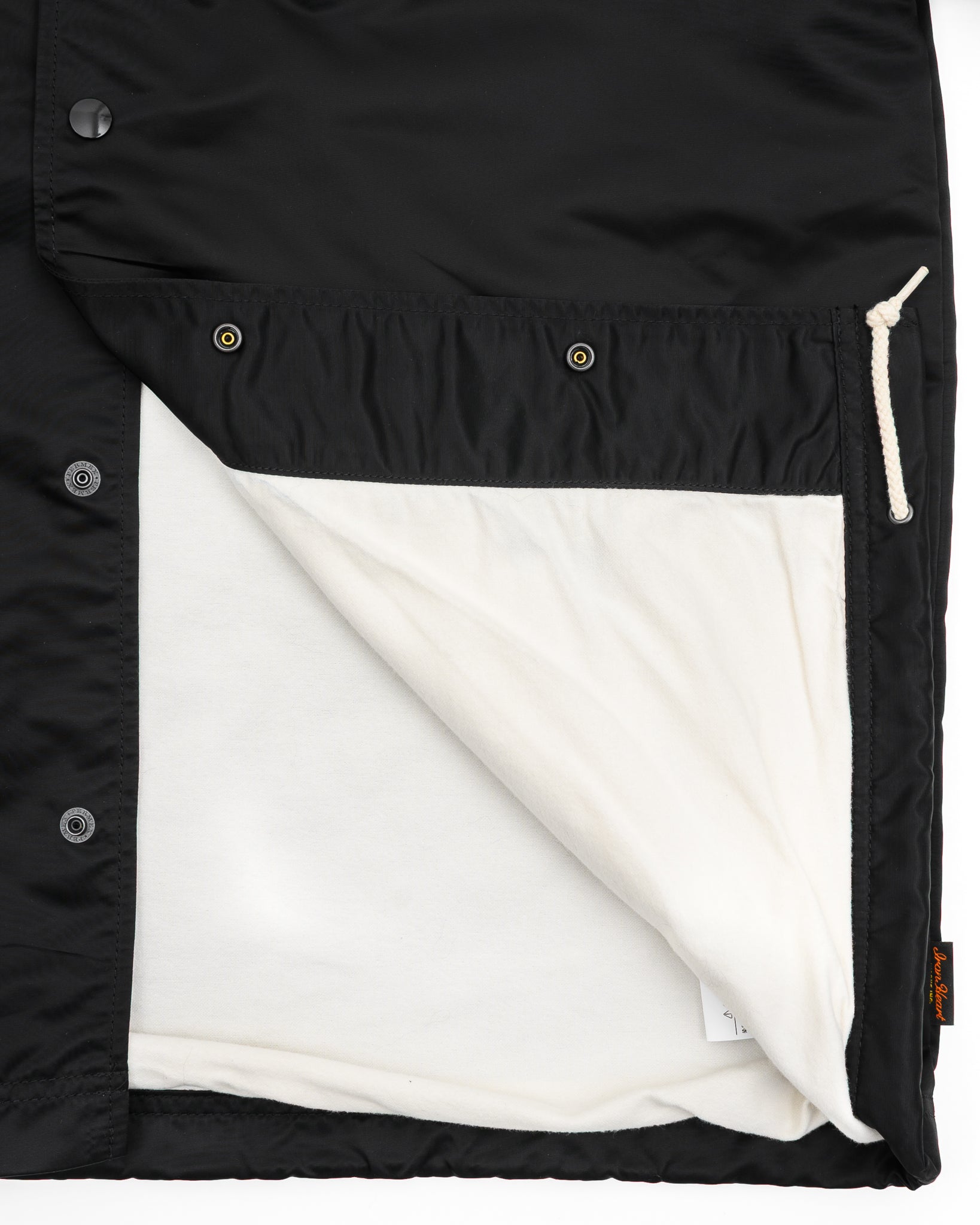 IHJ-160-BLK 4.8oz NYLON COACH JACKET - BLACK