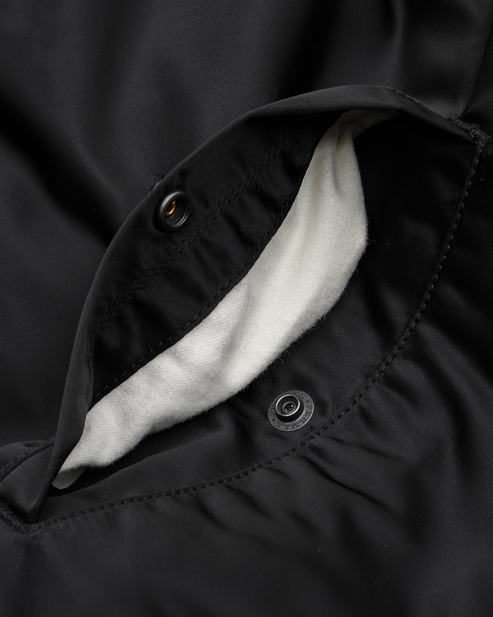 IHJ-160-BLK 4.8oz NYLON COACH JACKET - BLACK