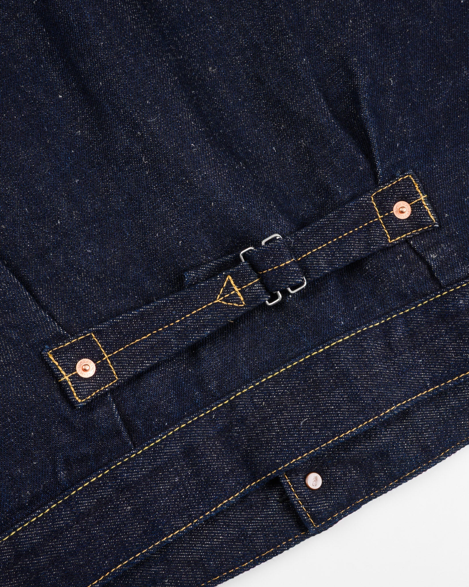 IHJ-163-IND 14oz COTTON/LINEN DENIM TYPE II JACKET - INDIGO