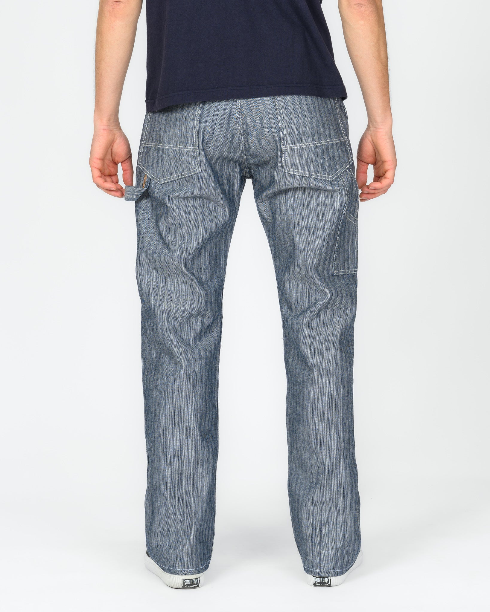 IH-830-IND 10.5oz HERRINGBONE PAINTER’S PANTS - INDIGO