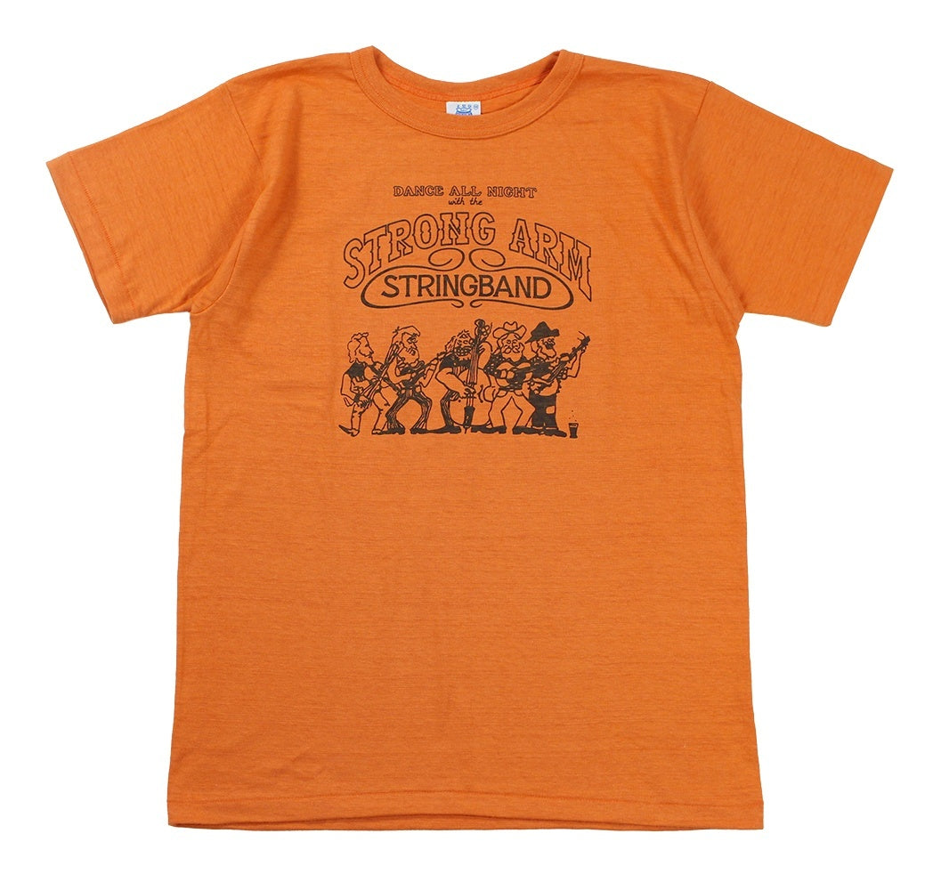 JG-CS06 STRONG ARM STRING BAND T-SHIRTS - ORANGE