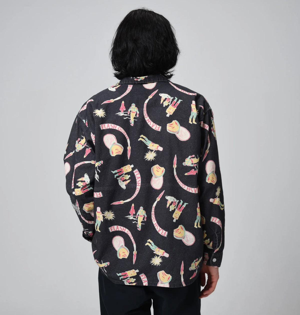 SPACE AGE FLANNEL SHIRT - BLACK