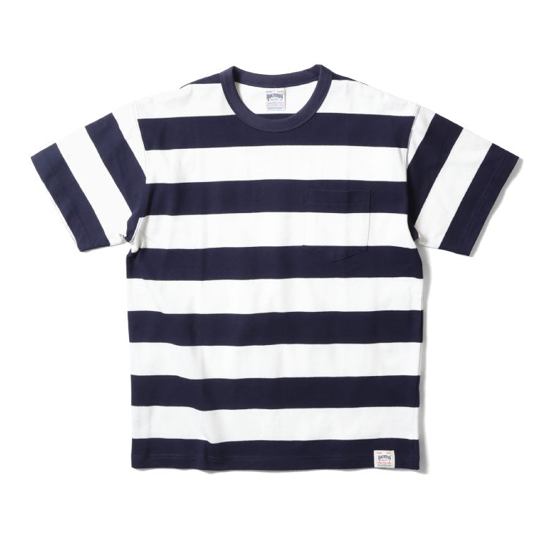 22272 BORDER C/N POCKET S/S TEE - NAVY