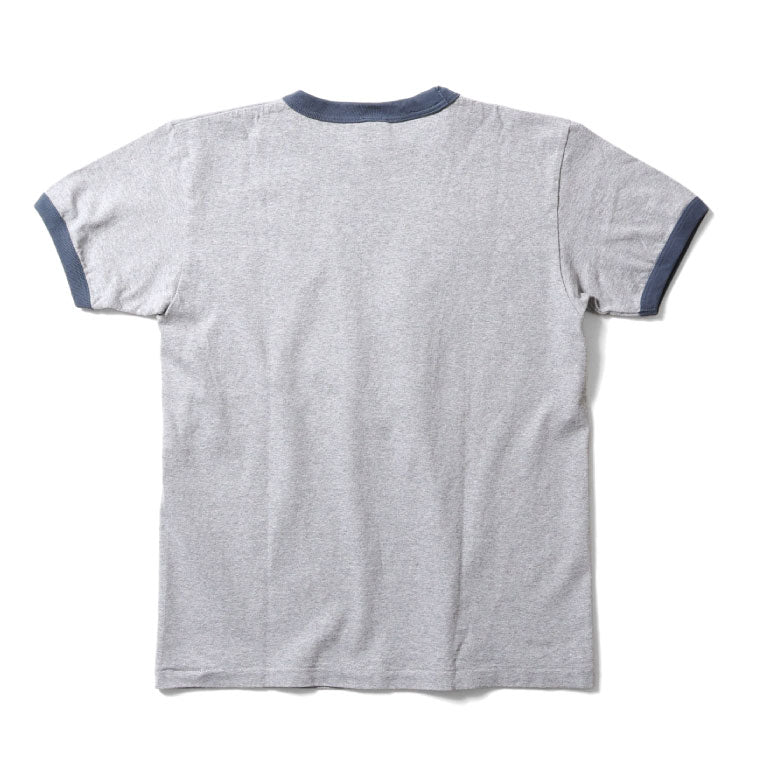 22285 DONALD PIGMENT PT RINGER TEE S/S - HEATHER GRAY