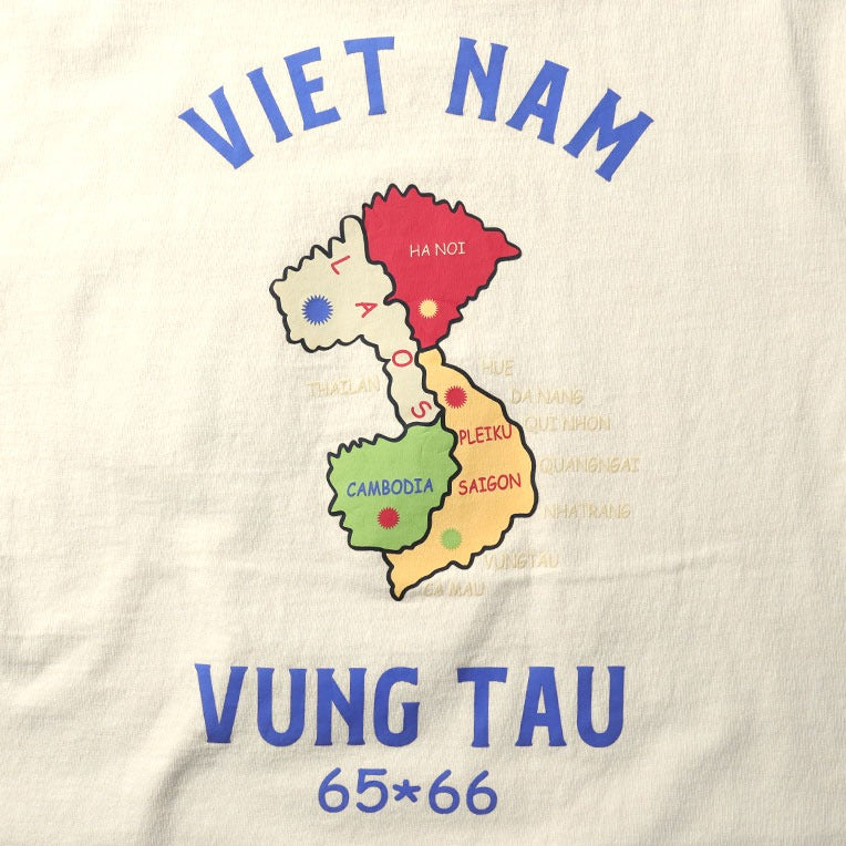 22298 PIGMENT FOAM PT SOUVENIR TEE S/S (MAP)  - NATURAL