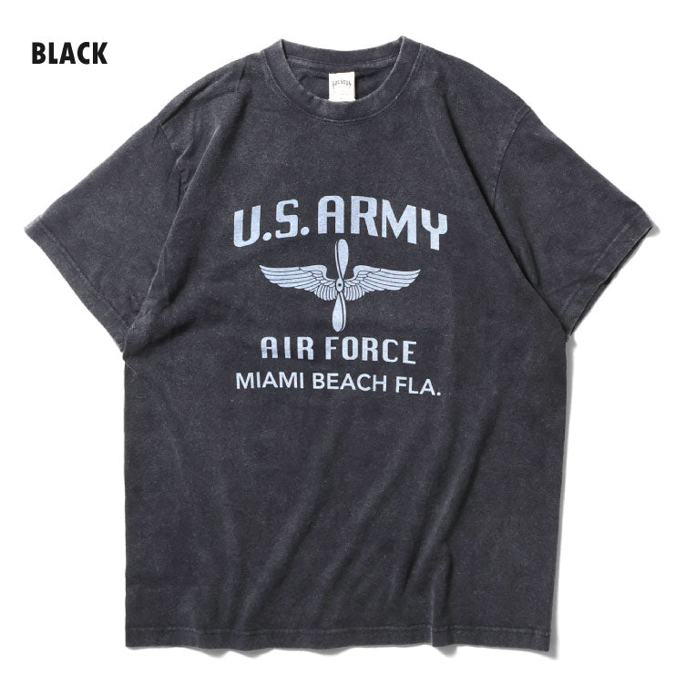 22353 POWDER FROST MILITARY TEE (WING) - BLACK