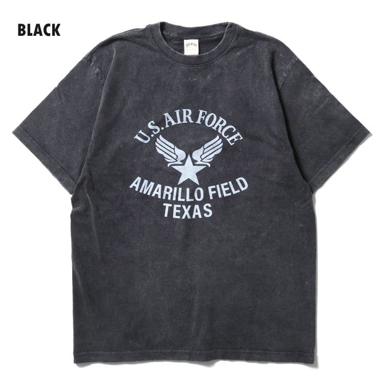 22354 POWDER FROST MILITARY TEE (US AIR FORCE) - BLACK