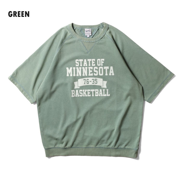 22388 POWDER WASH S/S SWEAT (MINNESOTA) - GREEN