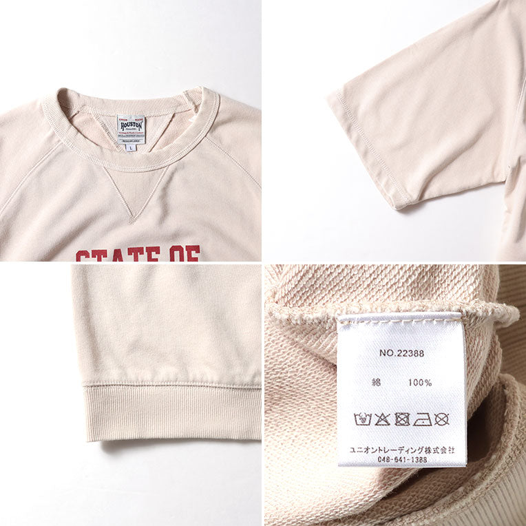 22388 POWDER WASH S/S SWEAT (MINNESOTA) - OFF WHITE