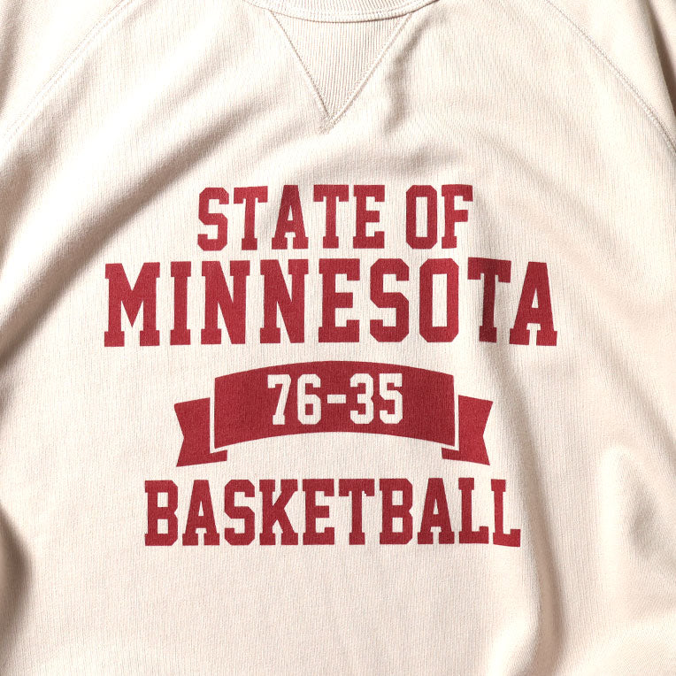 22388 POWDER WASH S/S SWEAT (MINNESOTA) - OFF WHITE