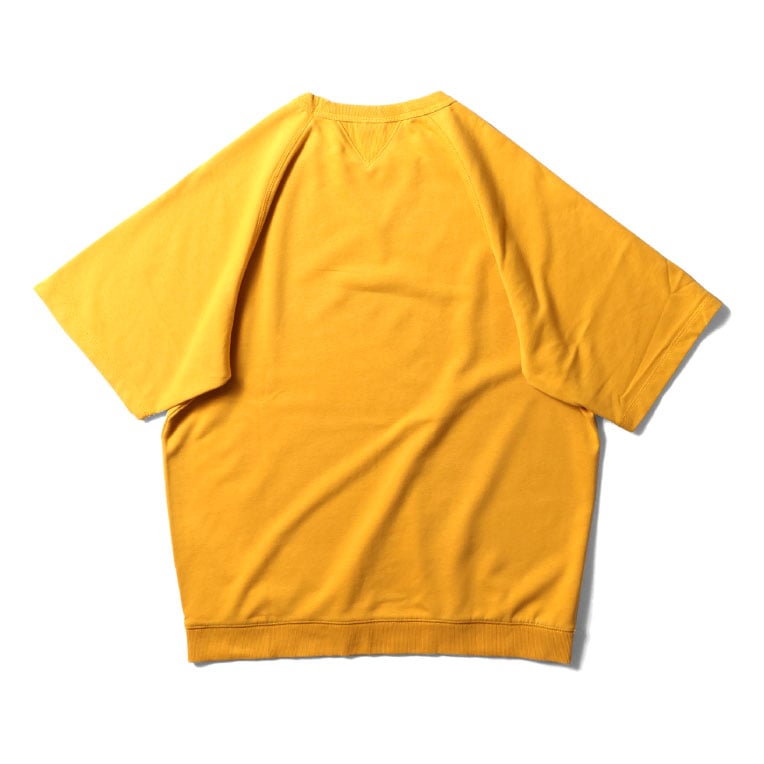 22389 POWDER WASH S/S SWEAT (BROOKLYN) - YELLOW