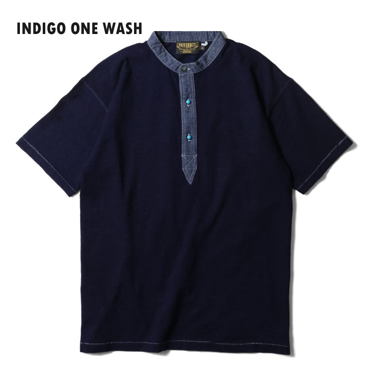 22404 INDIGO H/N TEE - INDIGO ONE WASH