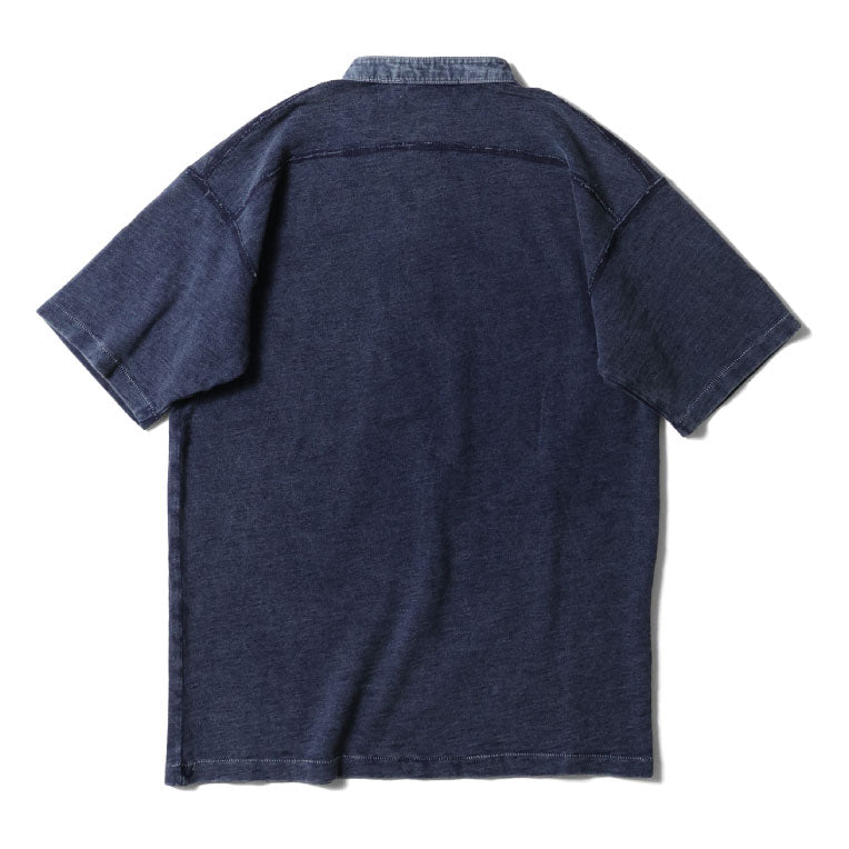 22404 INDIGO H/N TEE - INDIGO ONE WASH
