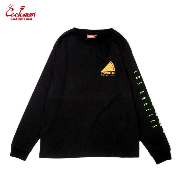 PIZZA TEE L/S - BLACK