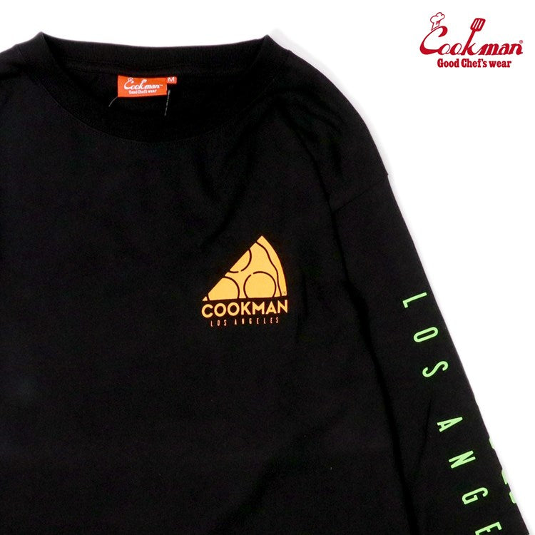 PIZZA TEE L/S - BLACK