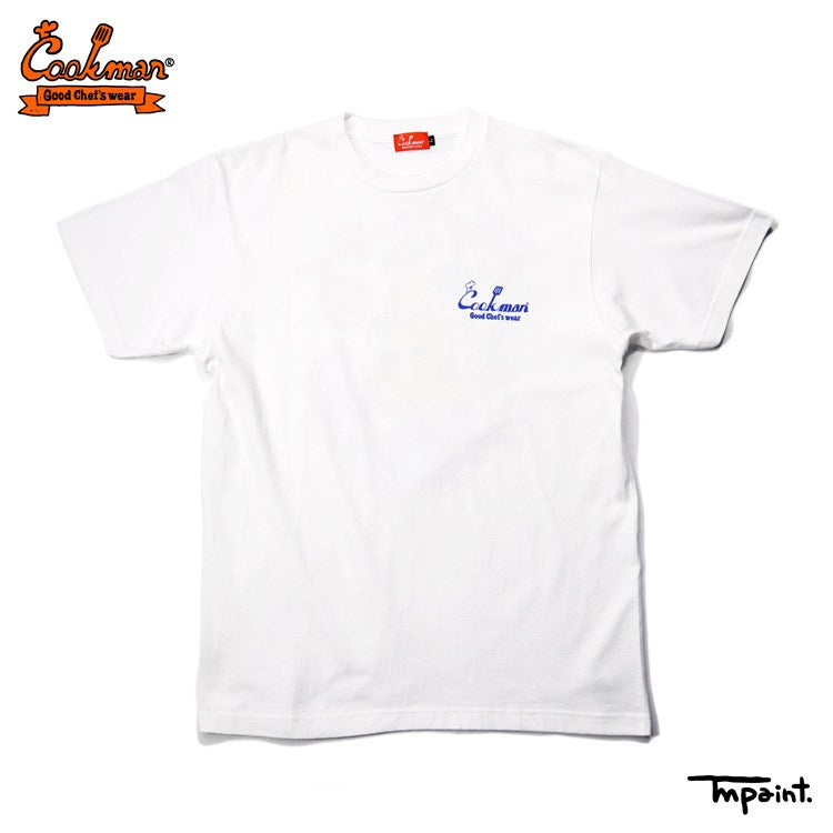 TM PAINT BURGER TEE S/S - WHITE