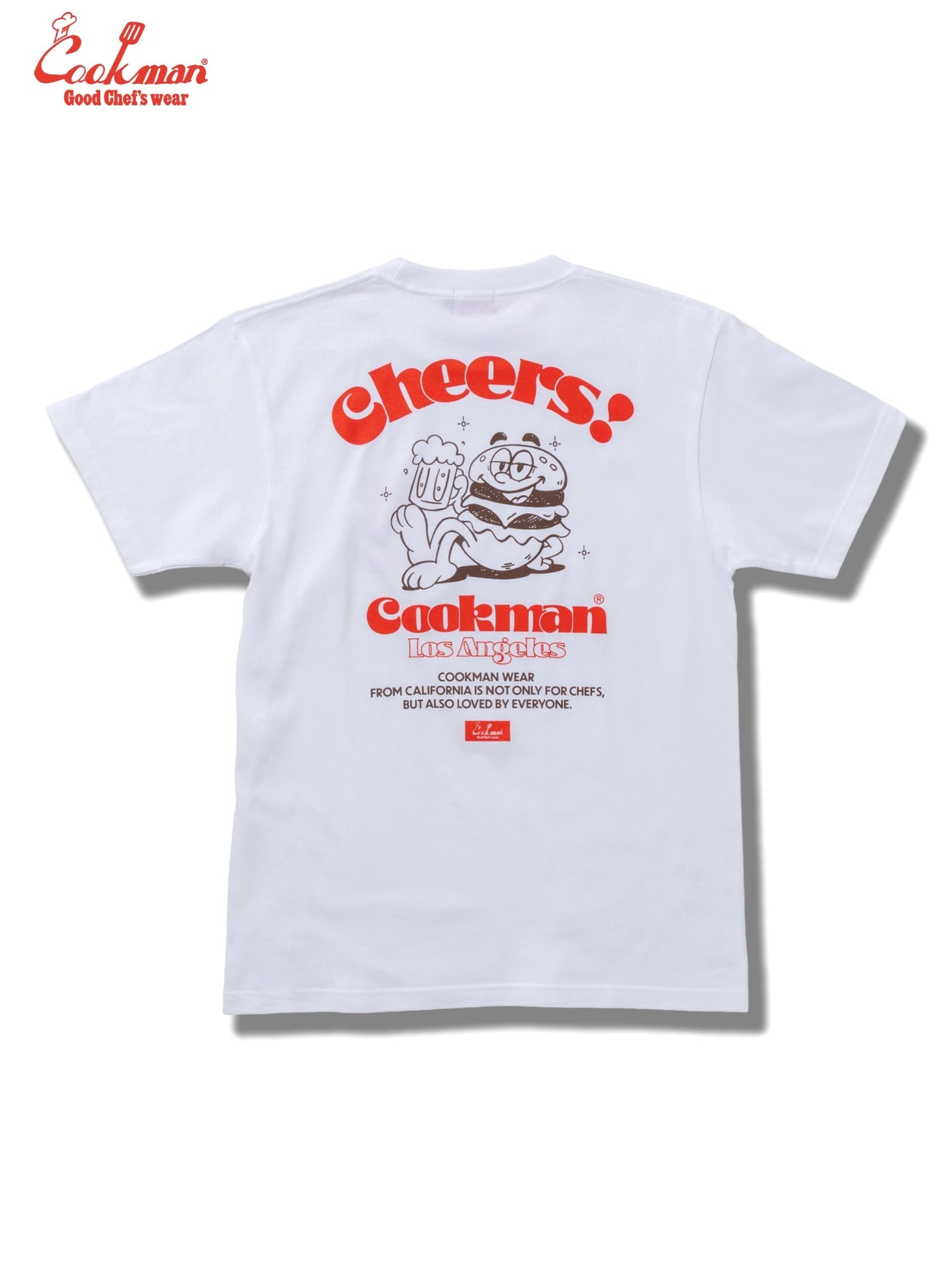 CHEERS BURGER TEE S/S - WHITE