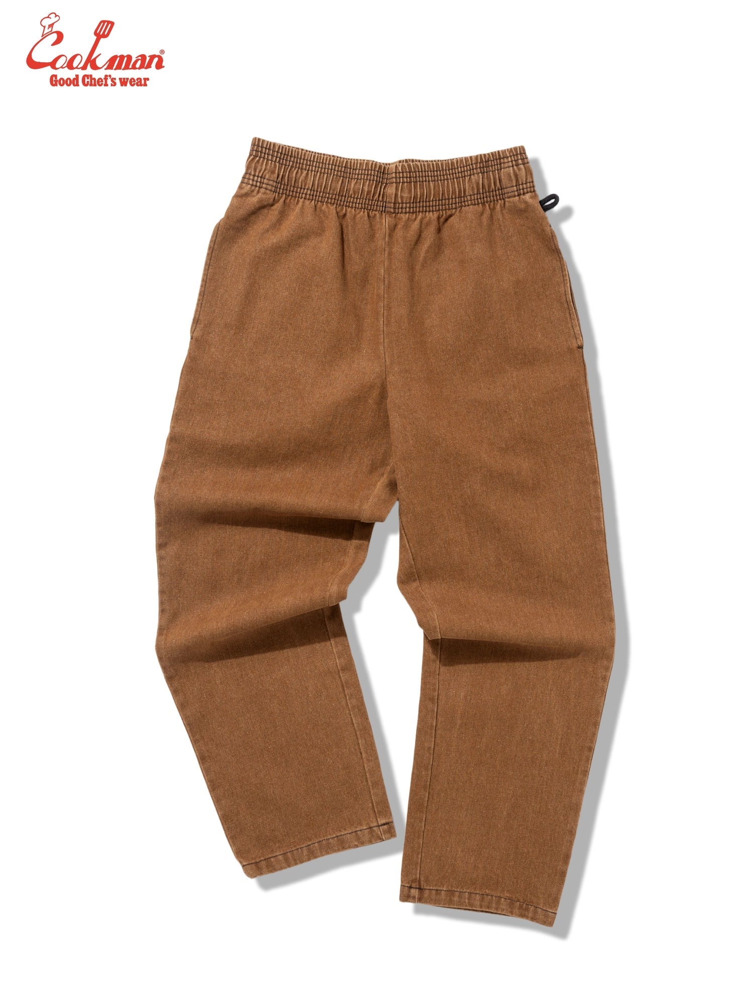 CHEF PANTS SEMIWIDE DENIM - BROWN