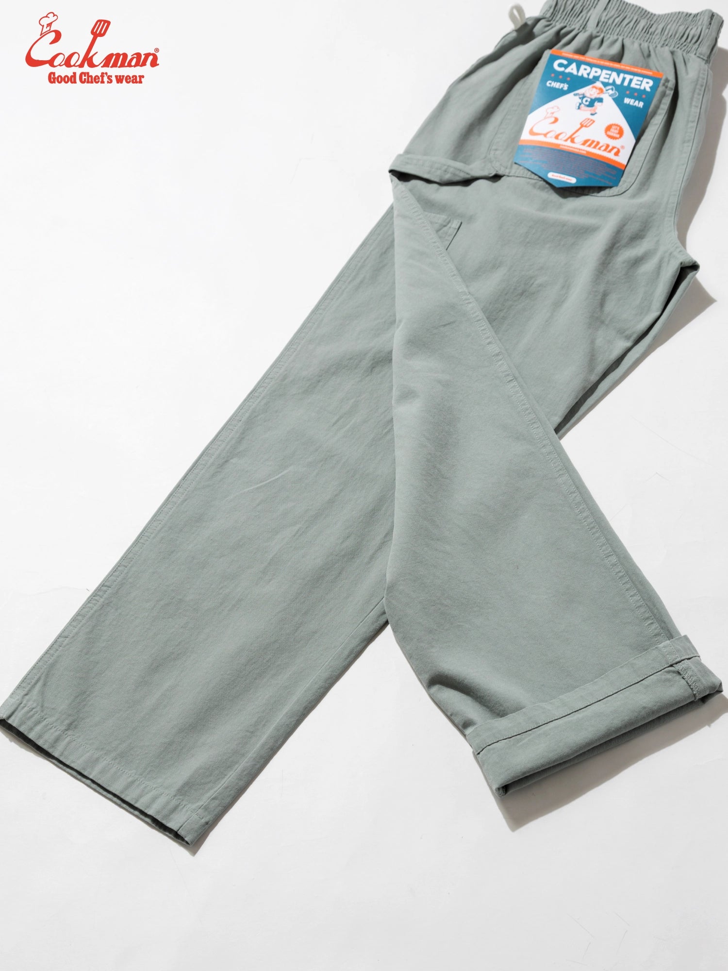 CARPENTER'S PANTS CANVAS STILL WATER - LIGHT BLUE